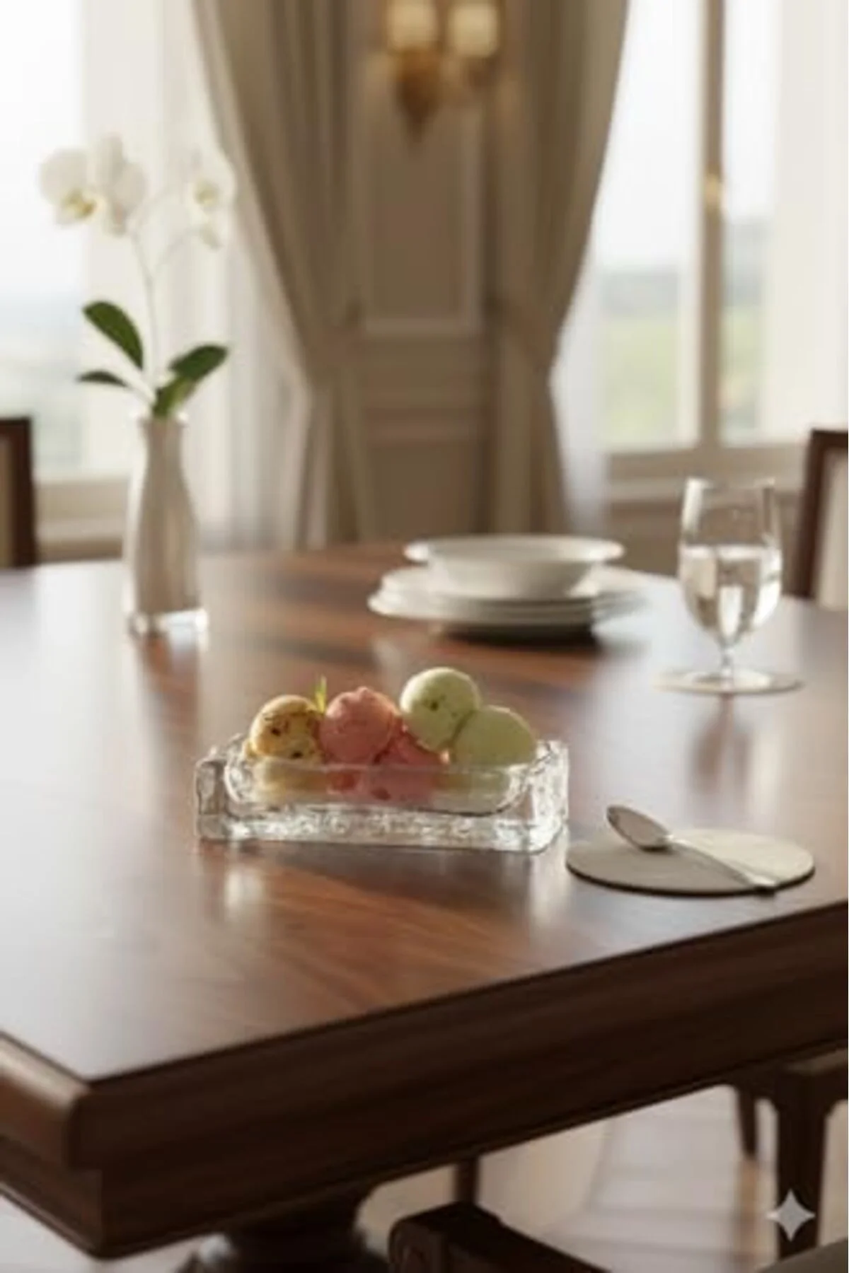 LuxShoping Nude 25368 Ice Cube Dondurma Servis Tabağı – Kristal, 