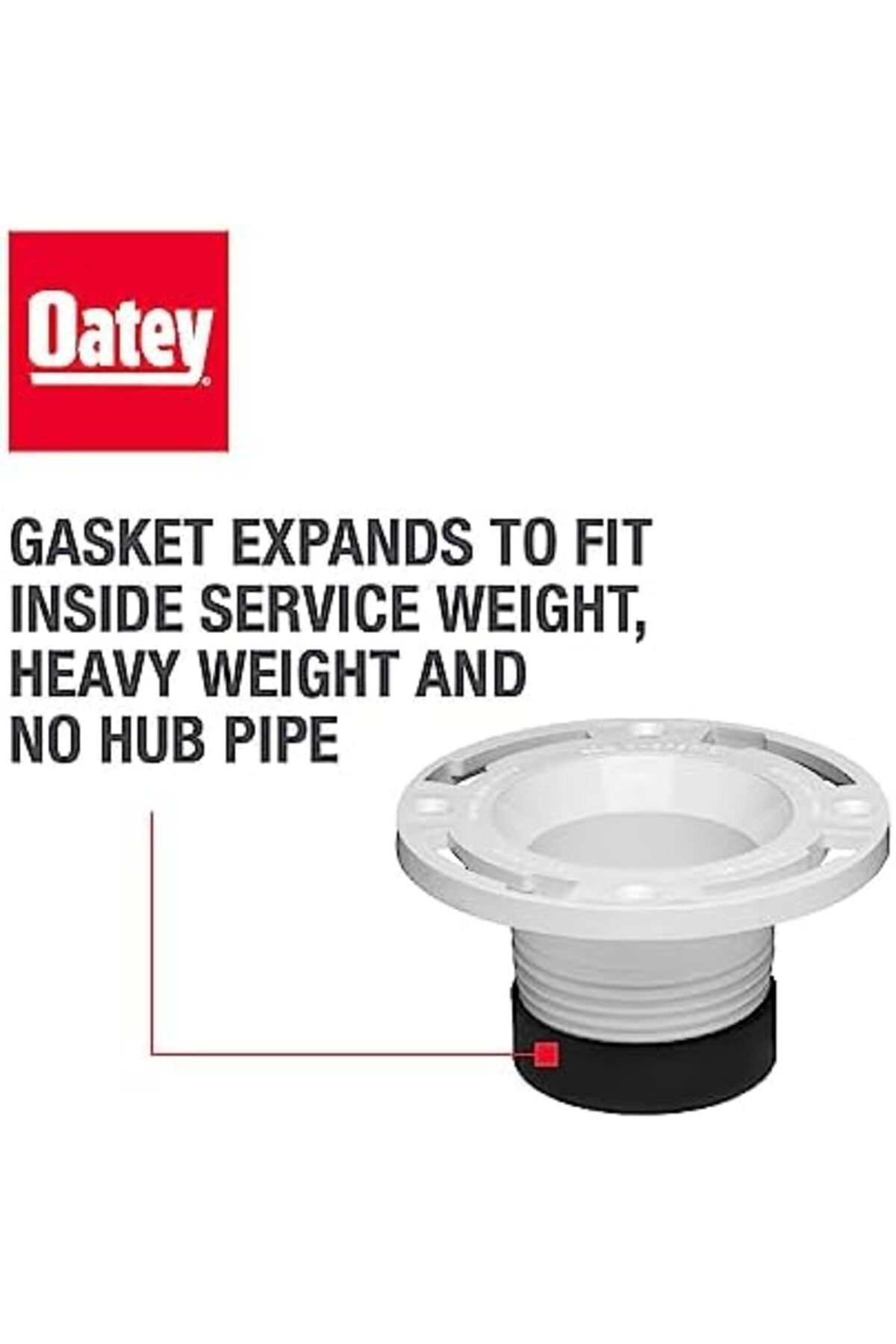 LuxShoping Oatey 4 inç PVC Twist-N-Set Klozet Flanşı 1142128