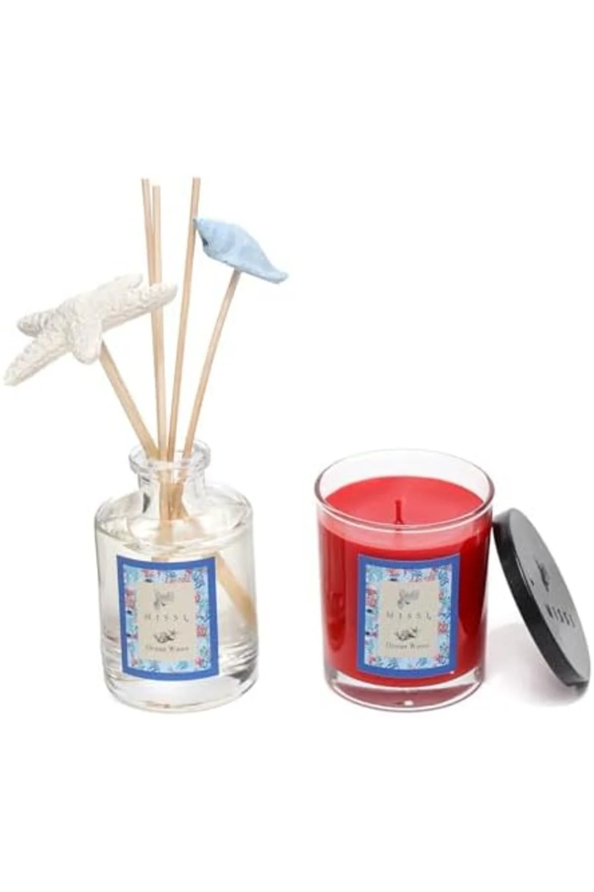 LuxShoping Ocean Wawe Oda Kokusu ve Vegan Mum Hediye Seti 1142128