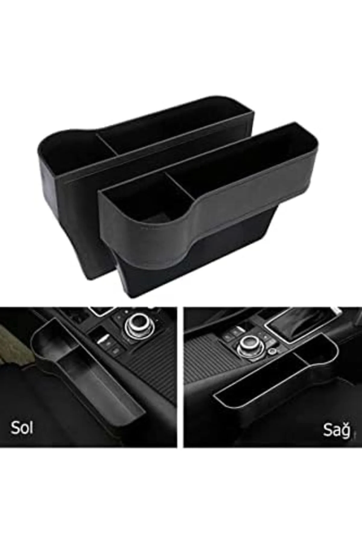 LuxShoping Oto Koltuk Arası Lüx Organizer Bardaklık Araç Koltuk A