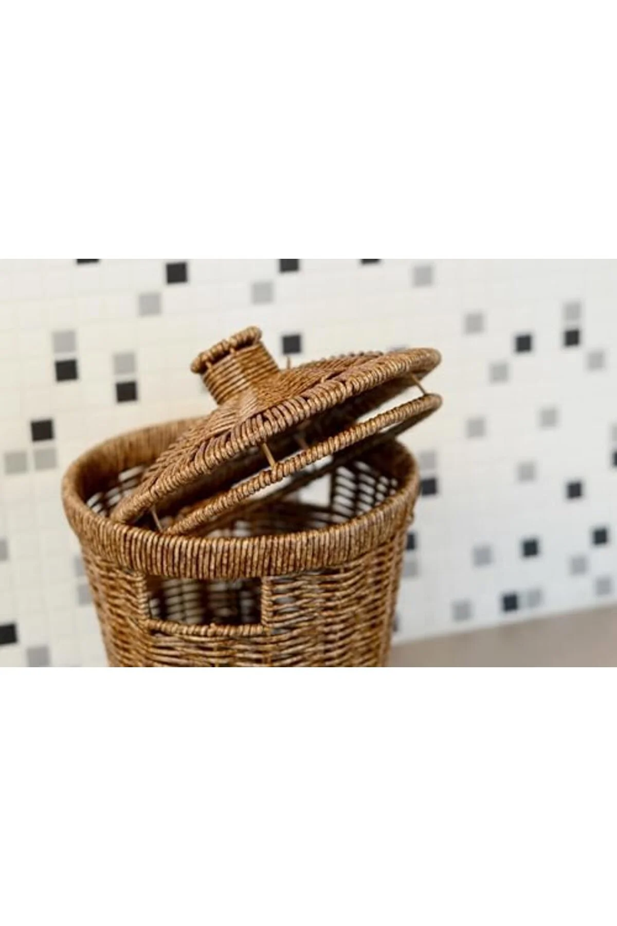 LuxShoping PAÇİ Wicker Akasya Serisi 3'lü Patates/Soğan Sepeti Se