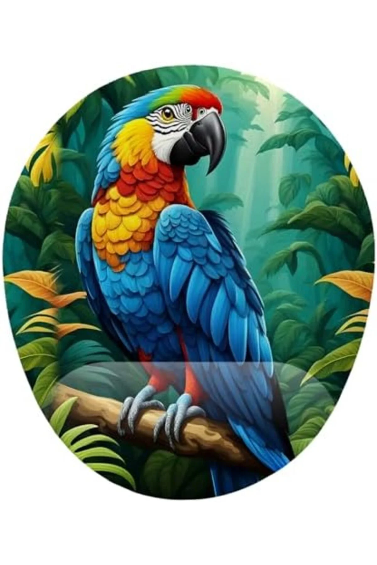 LuxShoping Papağan Desenli Bilek Destekli Mouse Pad 1142128