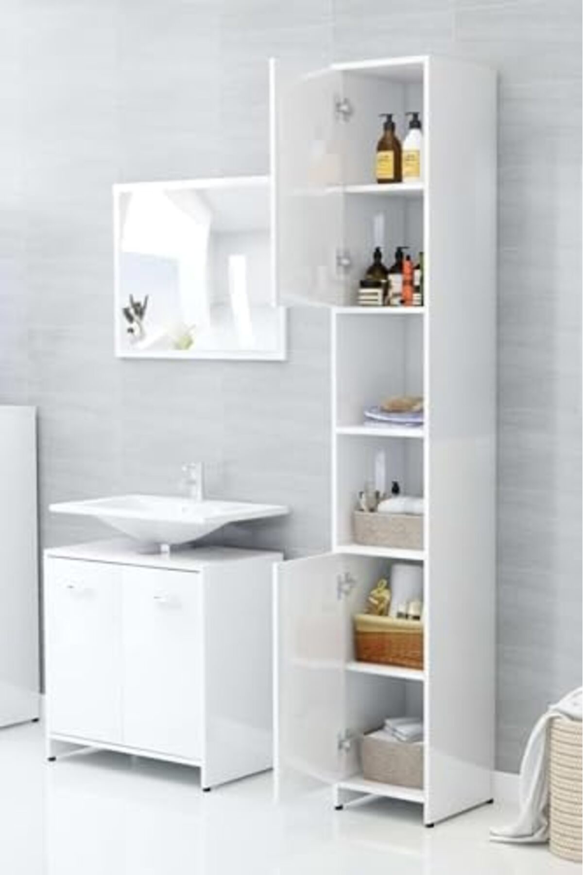 LuxShoping Parlak Beyaz Yapışkanlı Folyo 61 CM X 9 MT 1142128