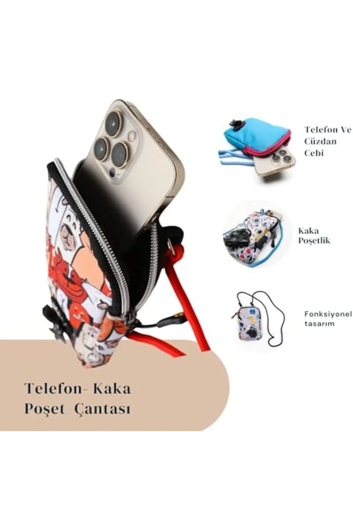 LuxShoping Pawlook Cep Telefonu Çantası –Dışkı Poşeti, Fermuarlı, LuxShoping Pawlook Cep Telefonu Çantası –Dışkı Poşeti, Fermuarlı,