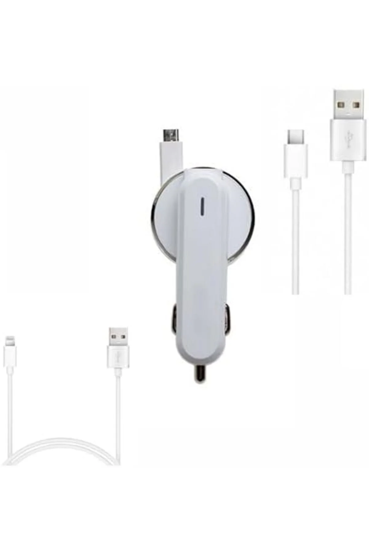 LuxShoping PDATeknoloji 3.1A 15watt Araç Şarj Aleti Micro USB Kır