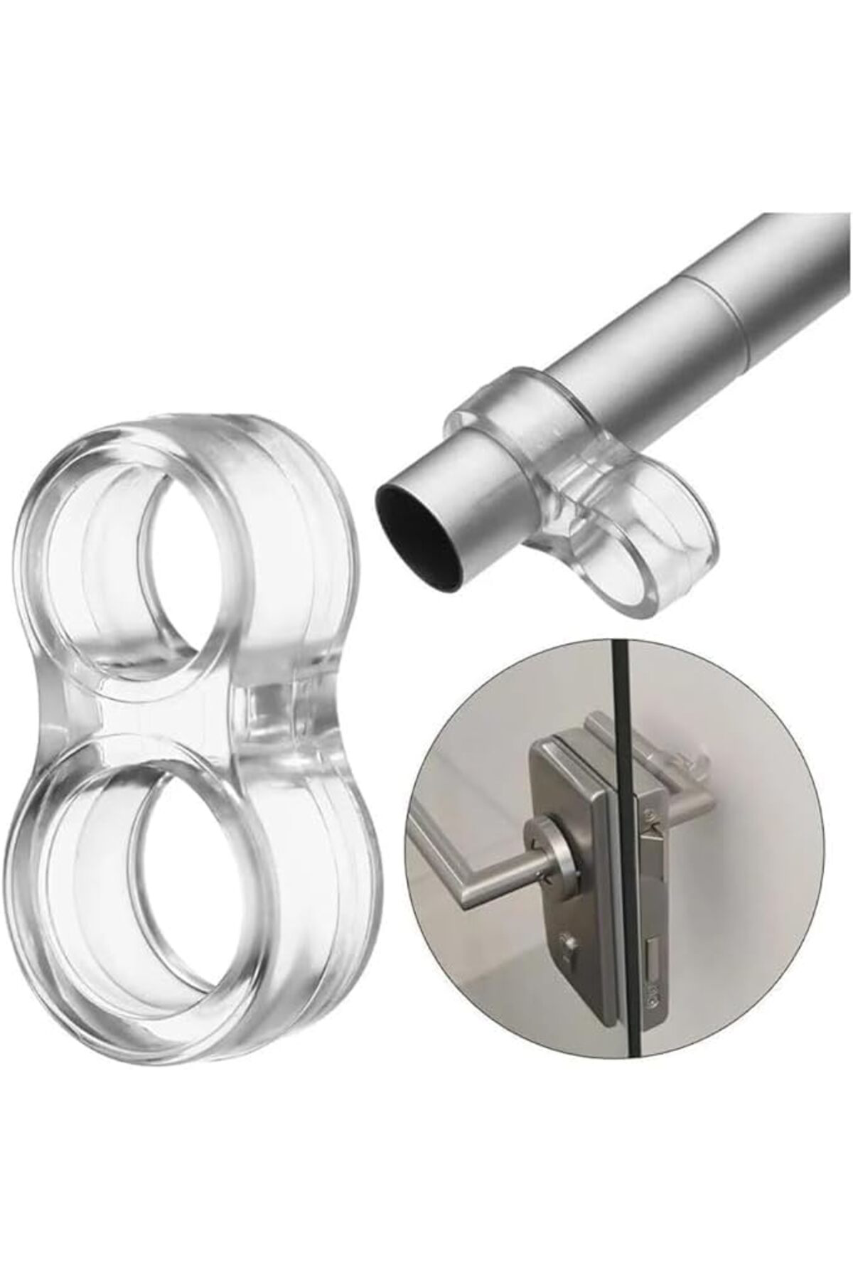 LuxShoping Plastik Kapı Kolu Stoperi, Kapı Arkası Duvar Koruyucu