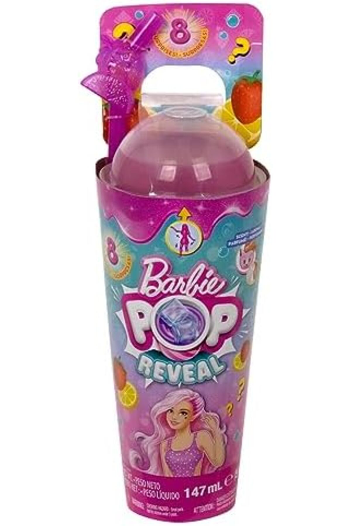 LuxShoping Pop Reveal Bebek Meyve Serisi Çilekli Limonatalı, 3 Ya