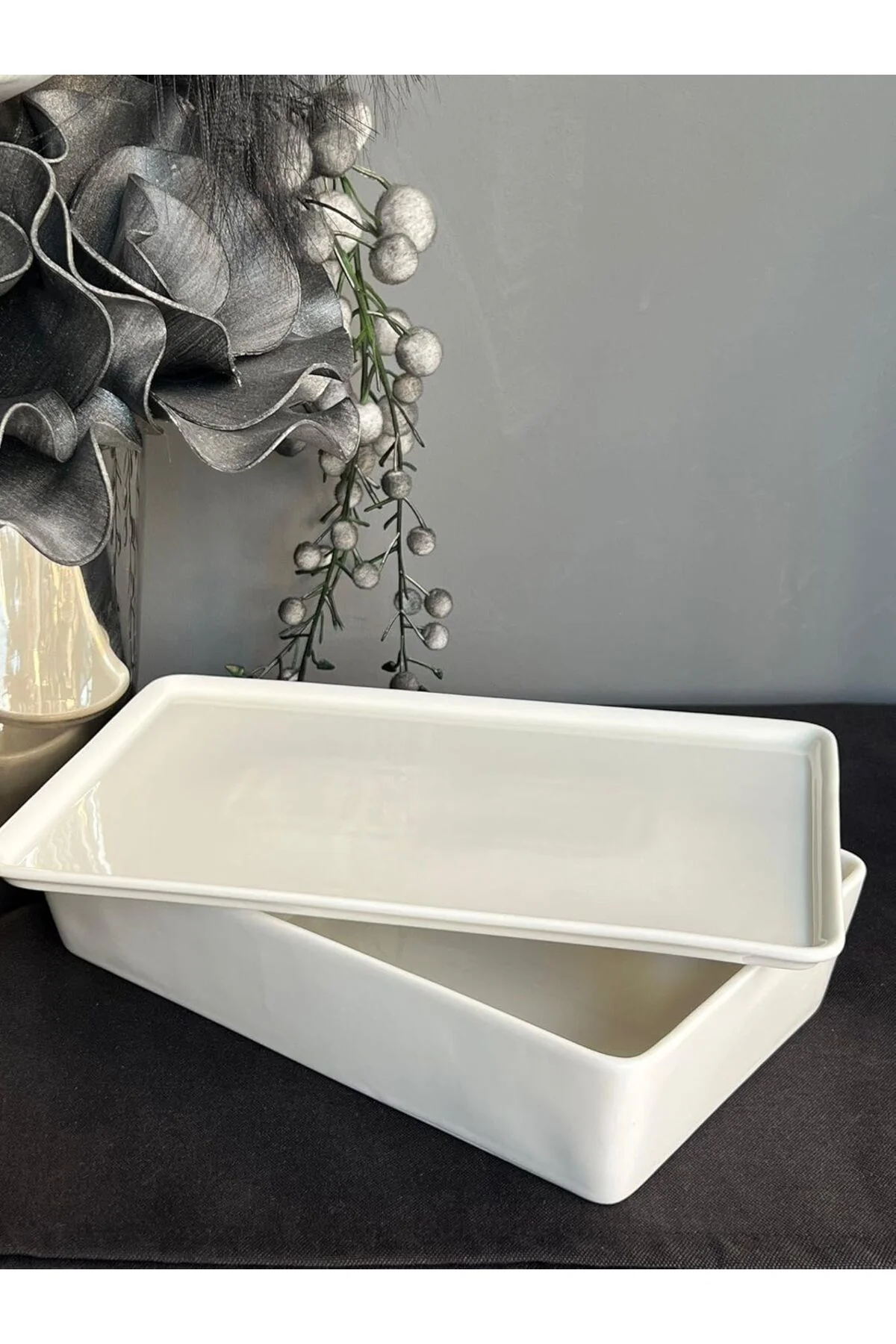 LuxShoping Porselen Dikdörtgen Fırın&Saklama Kabı 1142128