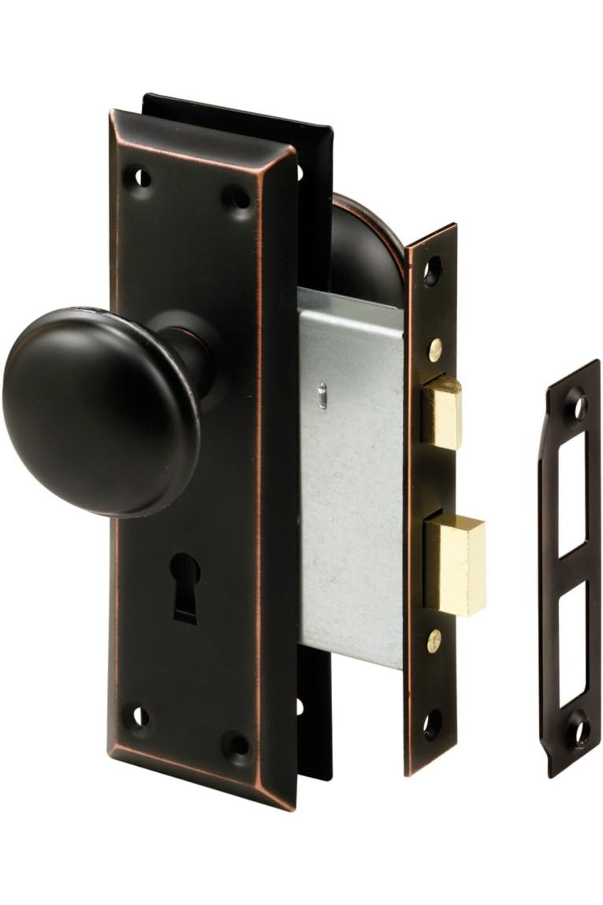 LuxShoping Products Bronze E 2495 Mortise Keyed Knob – Kırık anti