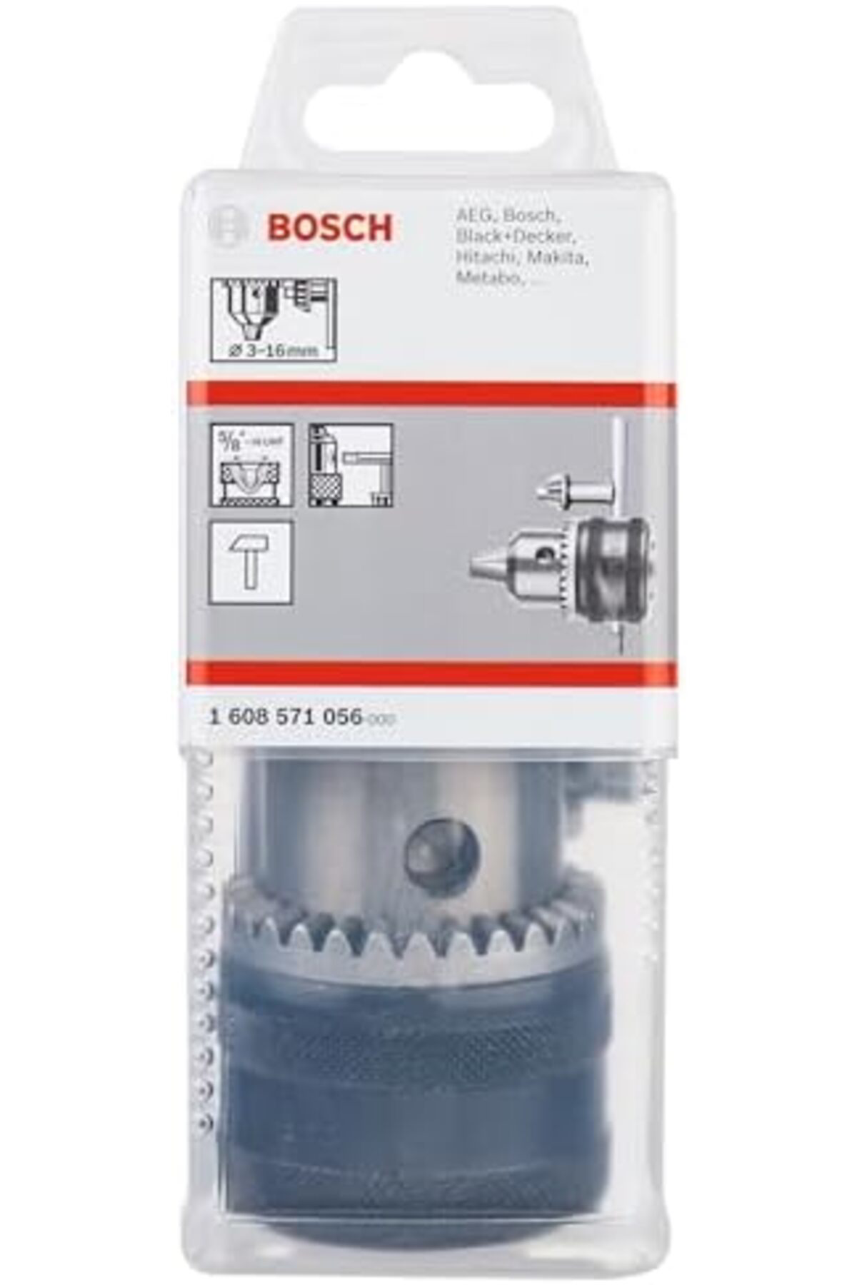 LuxShoping Professional - 3-16 mm - 5/8''-16 Anahtarlı Mandren 11
