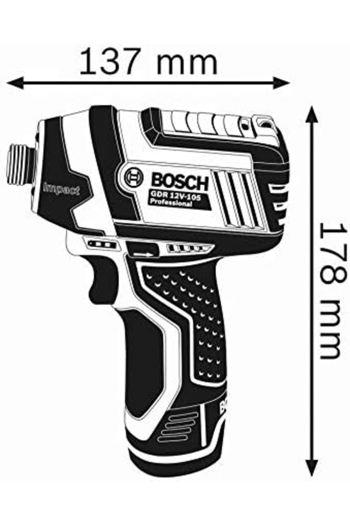 LuxShoping Professional 12 V Sistem Akülü Darbeli Vidalama Makine