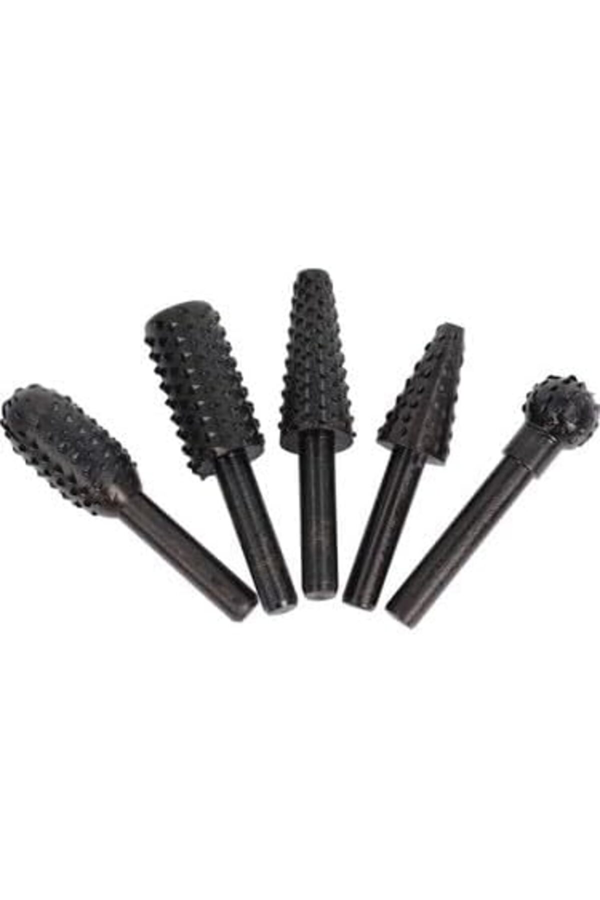 LuxShoping Profesyonel Ahşap Döner Törpü Seti, 5 Parça, El Aleti,