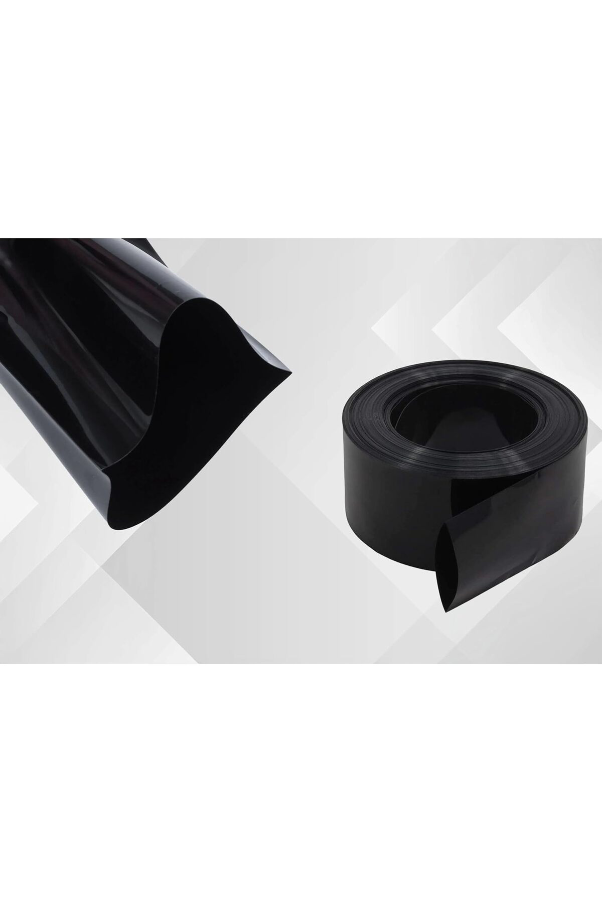 LuxShoping PVC Isı ile Daralan Manşon, Siyah Renk, 10mm Çap, 10 M