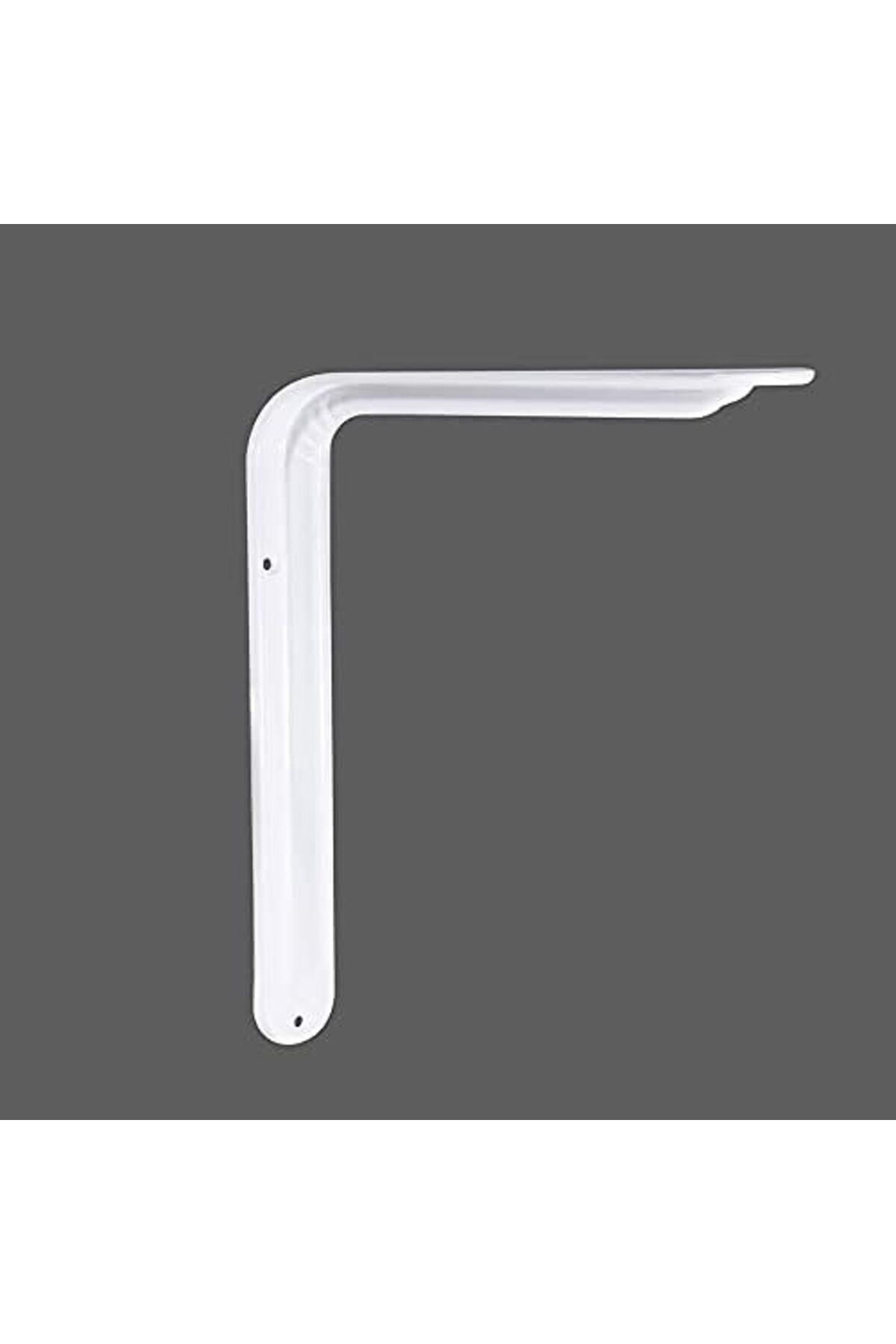 LuxShoping Raf Altı Ayak Raf Tutucu L Demir 16.5 x 23 cm Beyaz Mo