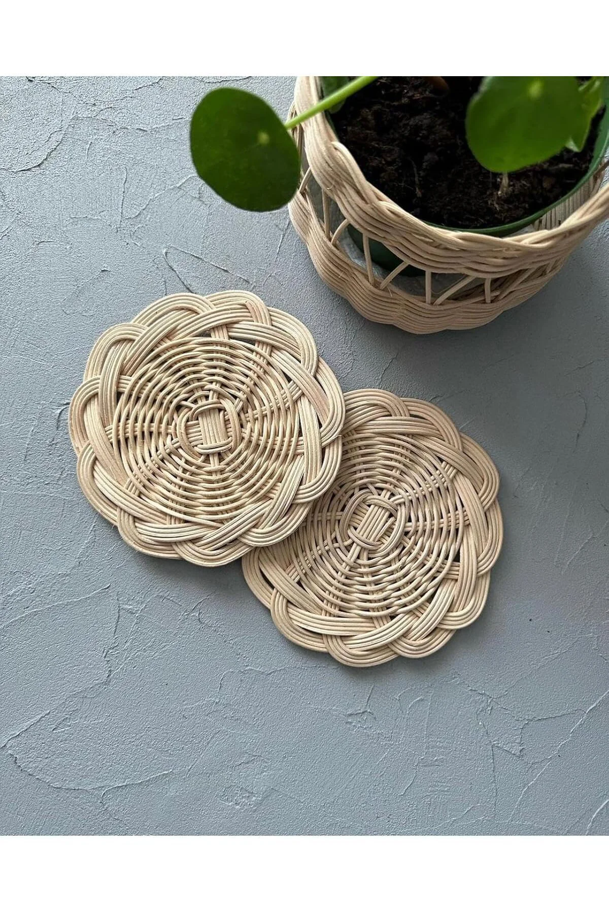 LuxShoping rattan yuvarlak bardak altlığı (1, natural) 1142128 LuxShoping rattan yuvarlak bardak altlığı (1, natural) 1142128