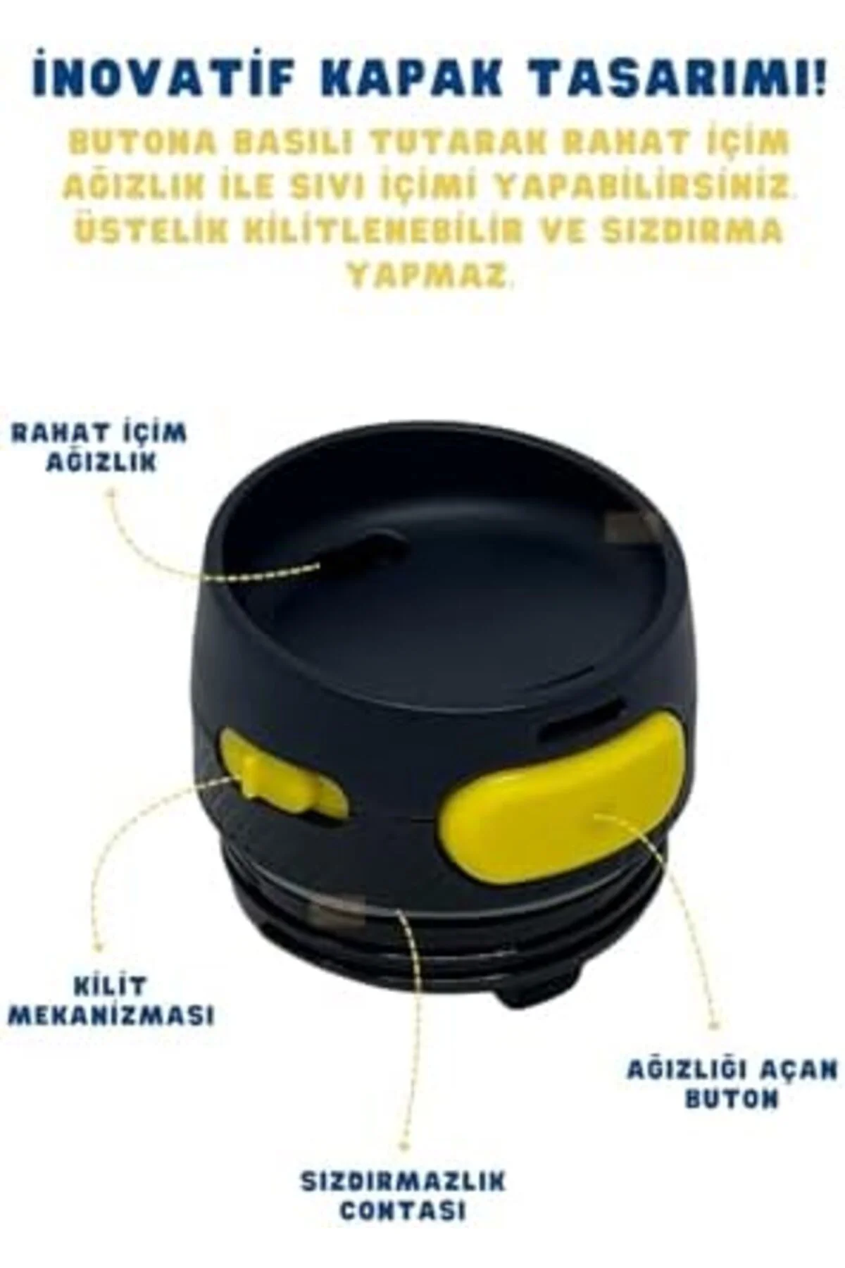 LuxShoping Resmi Lisanslı 550ml Rahat İçim Çift Katmanlı Paslanma