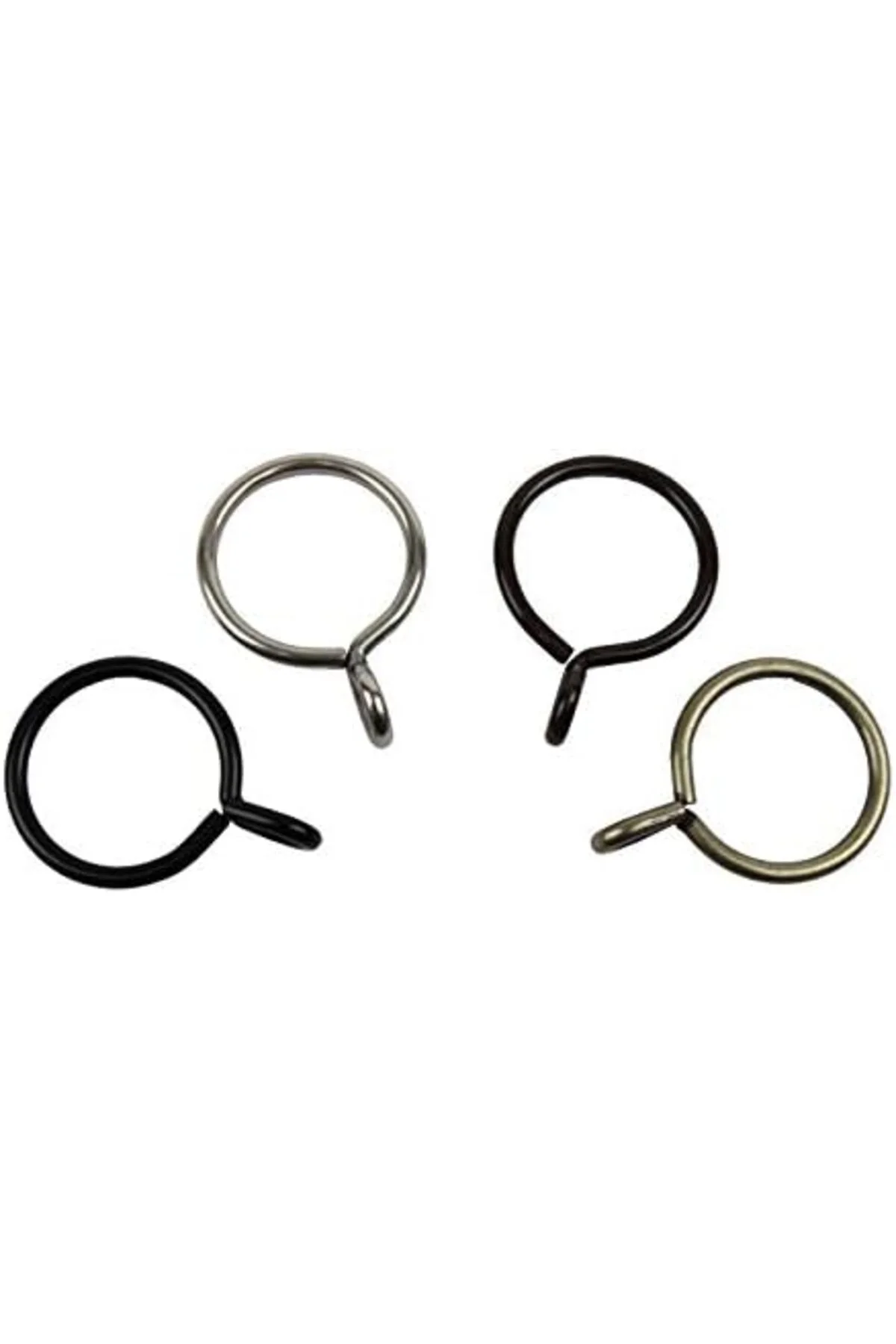 LuxShoping Rod Desyne Halkalar, 10 adet, 3,5 cm, antik pirinç 114