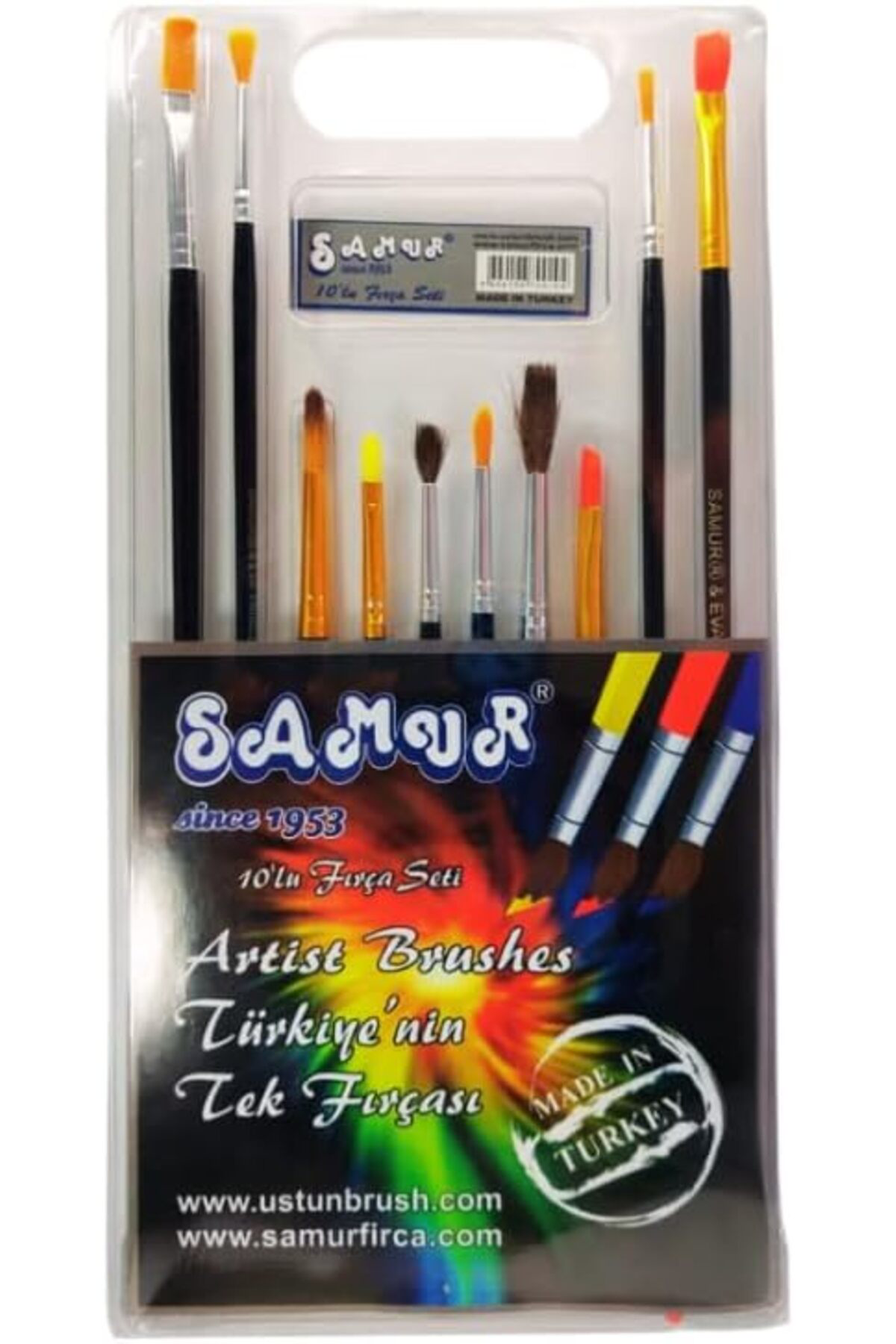 LuxShoping Sanatsal Sulu ve Akrilik ve Yağlı Boya 10'lu Fırça Set