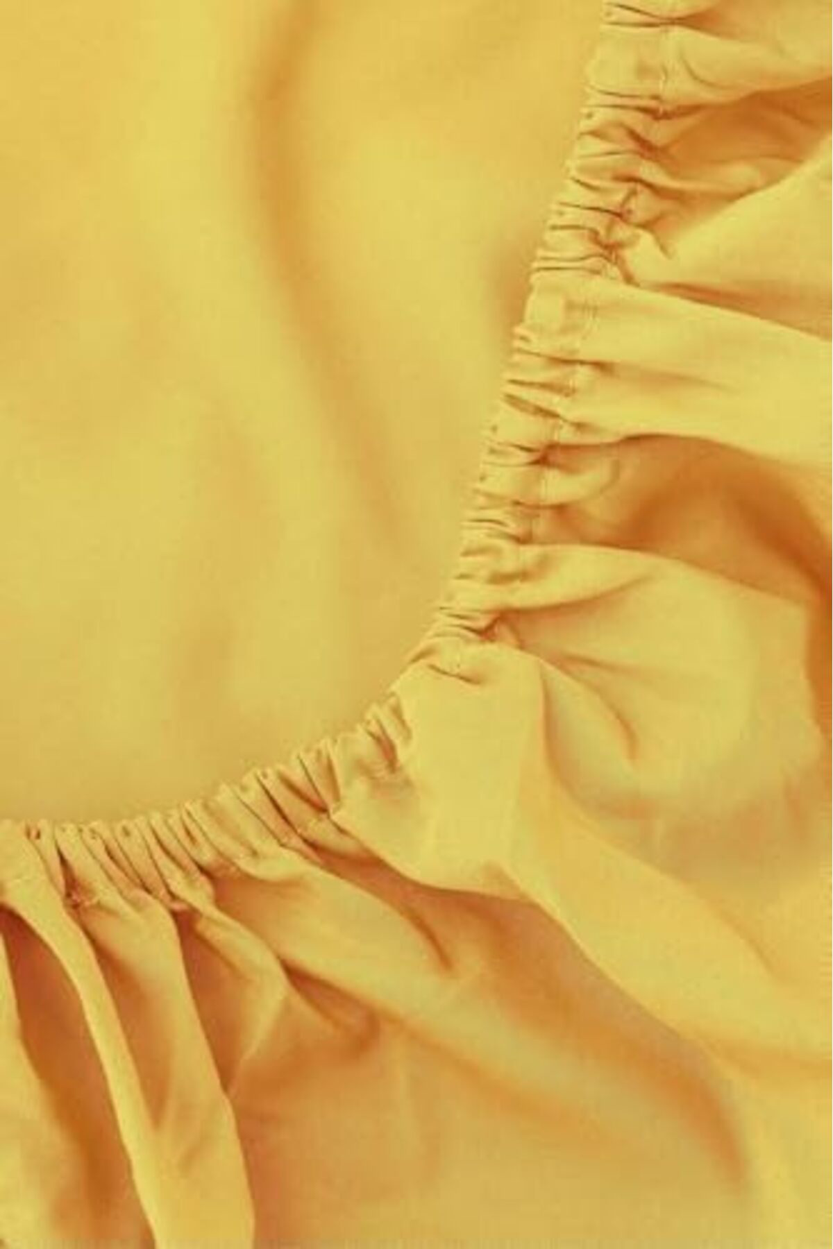 LuxShoping Sarı Pamuklu Tek Kişilik Lastikli Çarşaf 100x200 11421