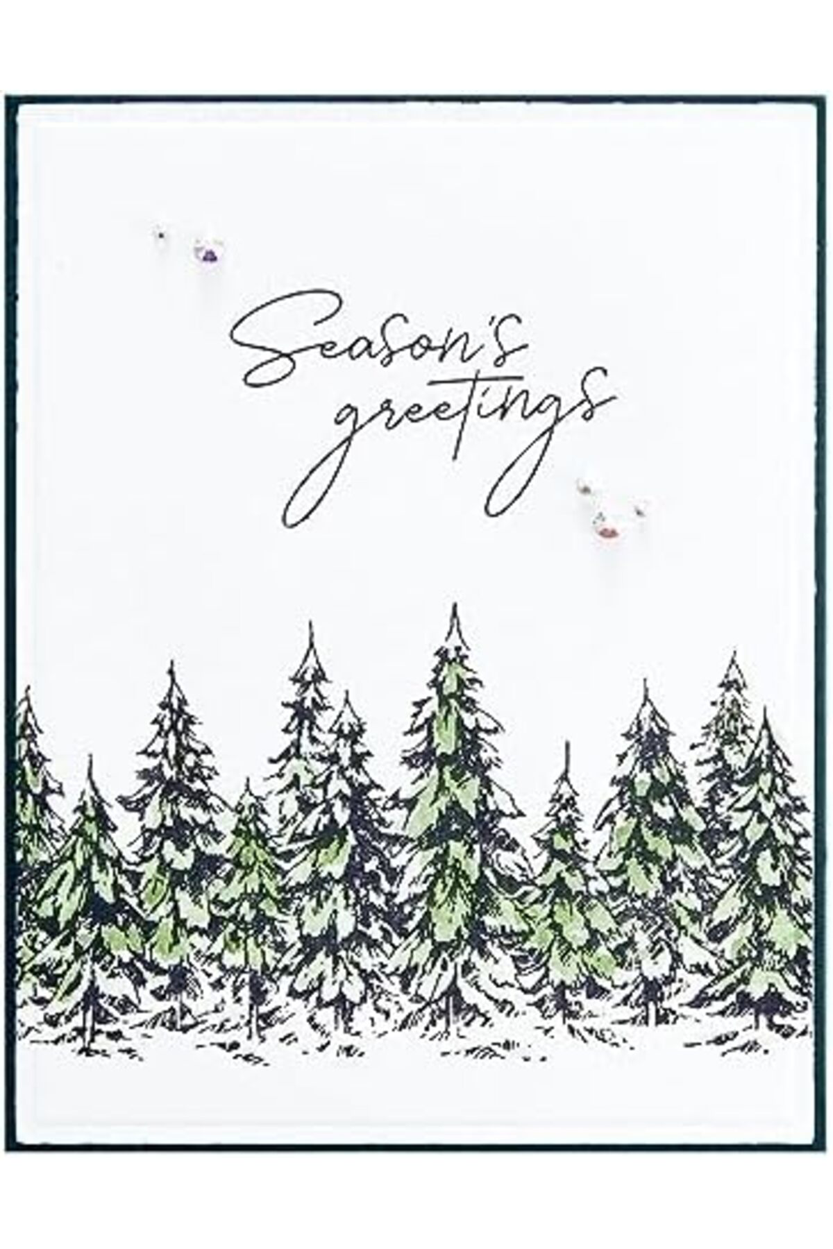 LuxShoping Season's Greetings Evergreens Pres Plakası, Metal 1142 LuxShoping Season's Greetings Evergreens Pres Plakası, Metal 1142
