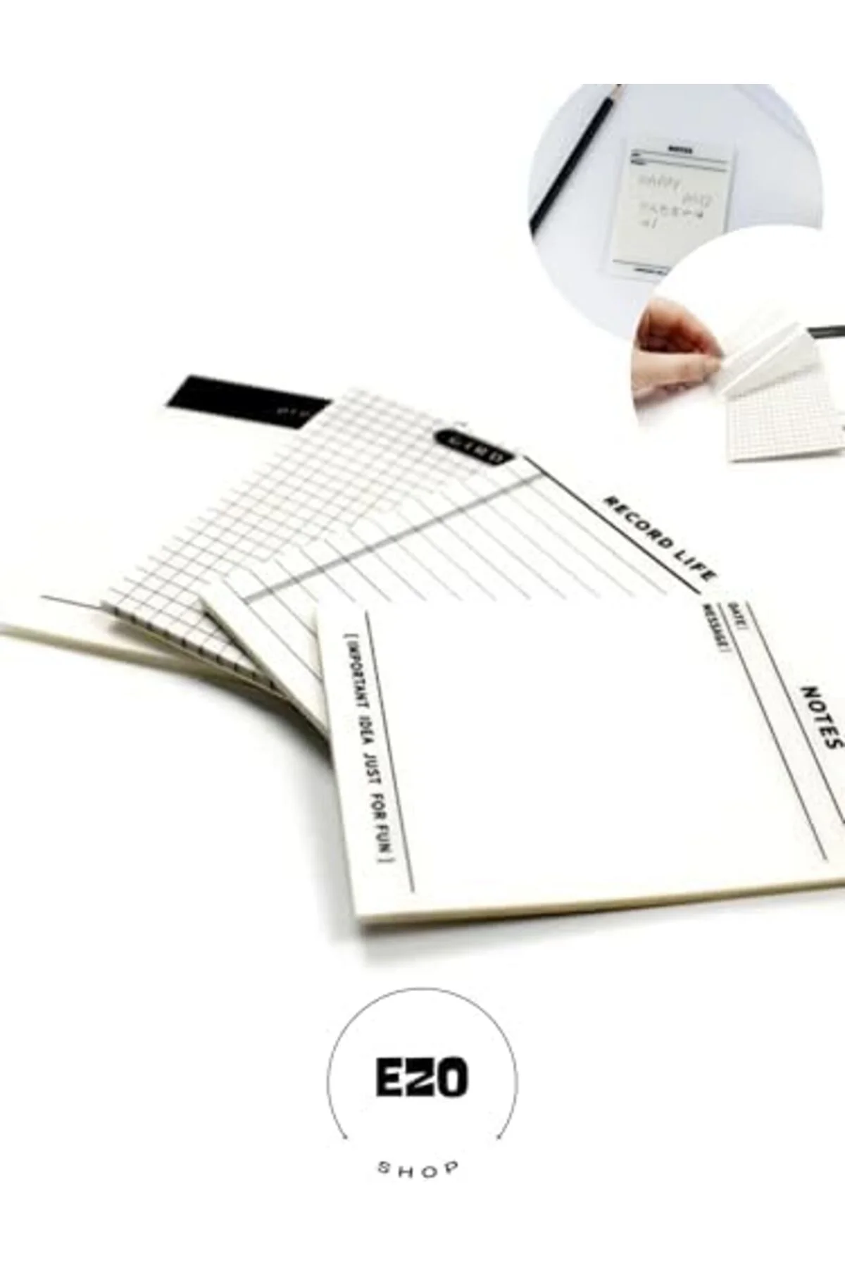 LuxShoping Şeffaf Yapışkanlı Post it Not Kağıdı Postit Gridnot (G