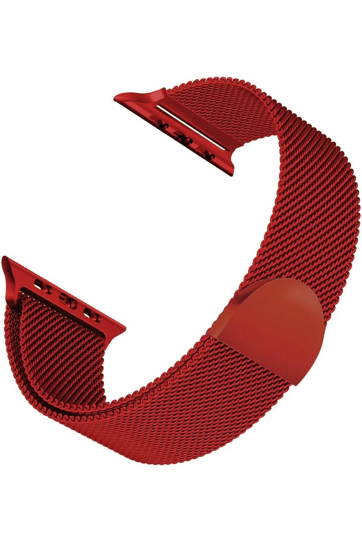LuxShoping Series 8 41mm için Kordon Luxe Metal Twist Koyu Kırmız