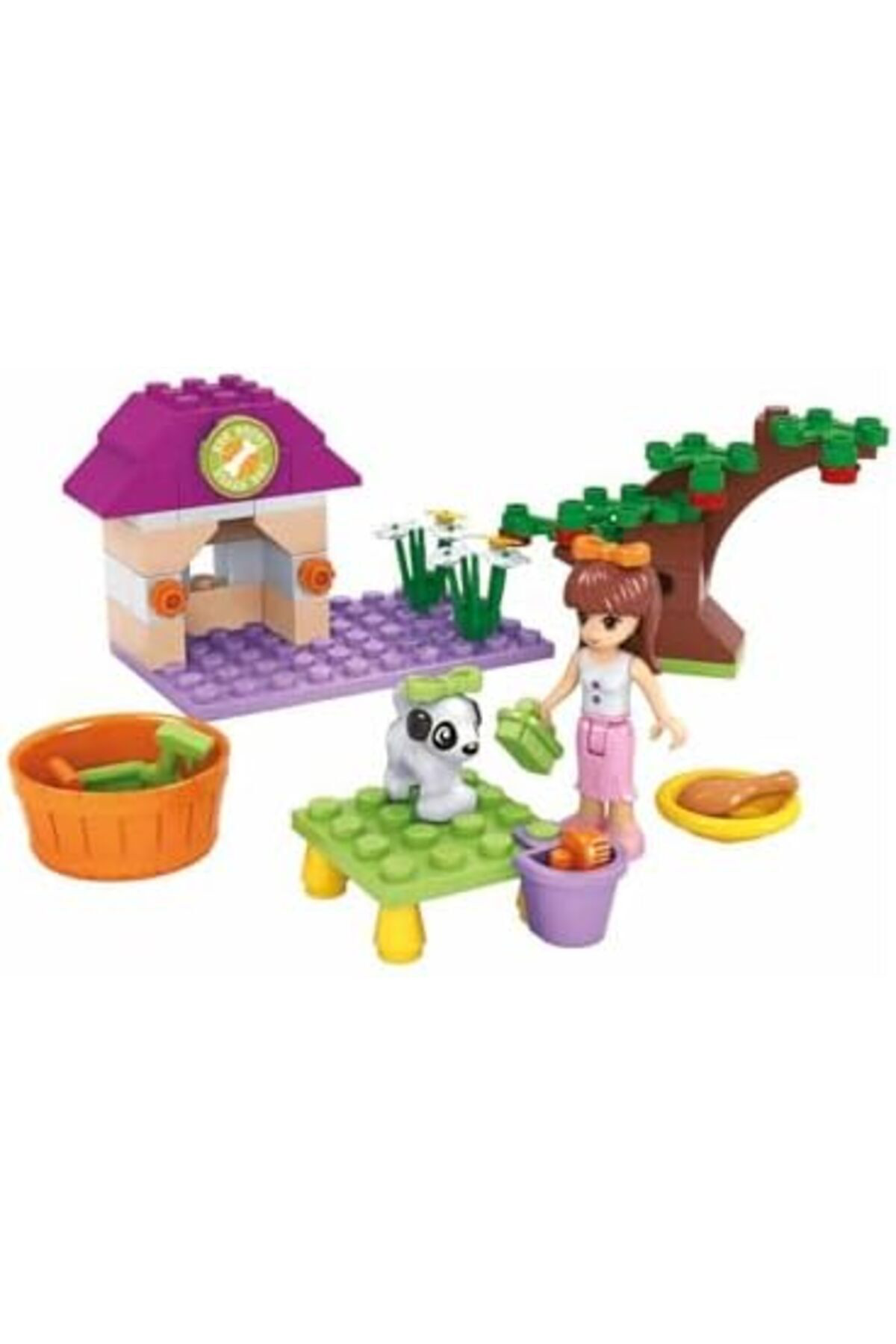 LuxShoping Seti Sevimli Köpek Ağaçlı 1 Figür 82 Parça 1142128