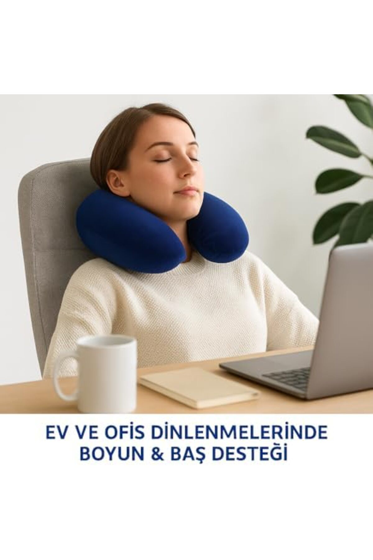 LuxShoping Seyahat Boyun Yastığı – Büyük Boy, Ergonomik & Boyuna 