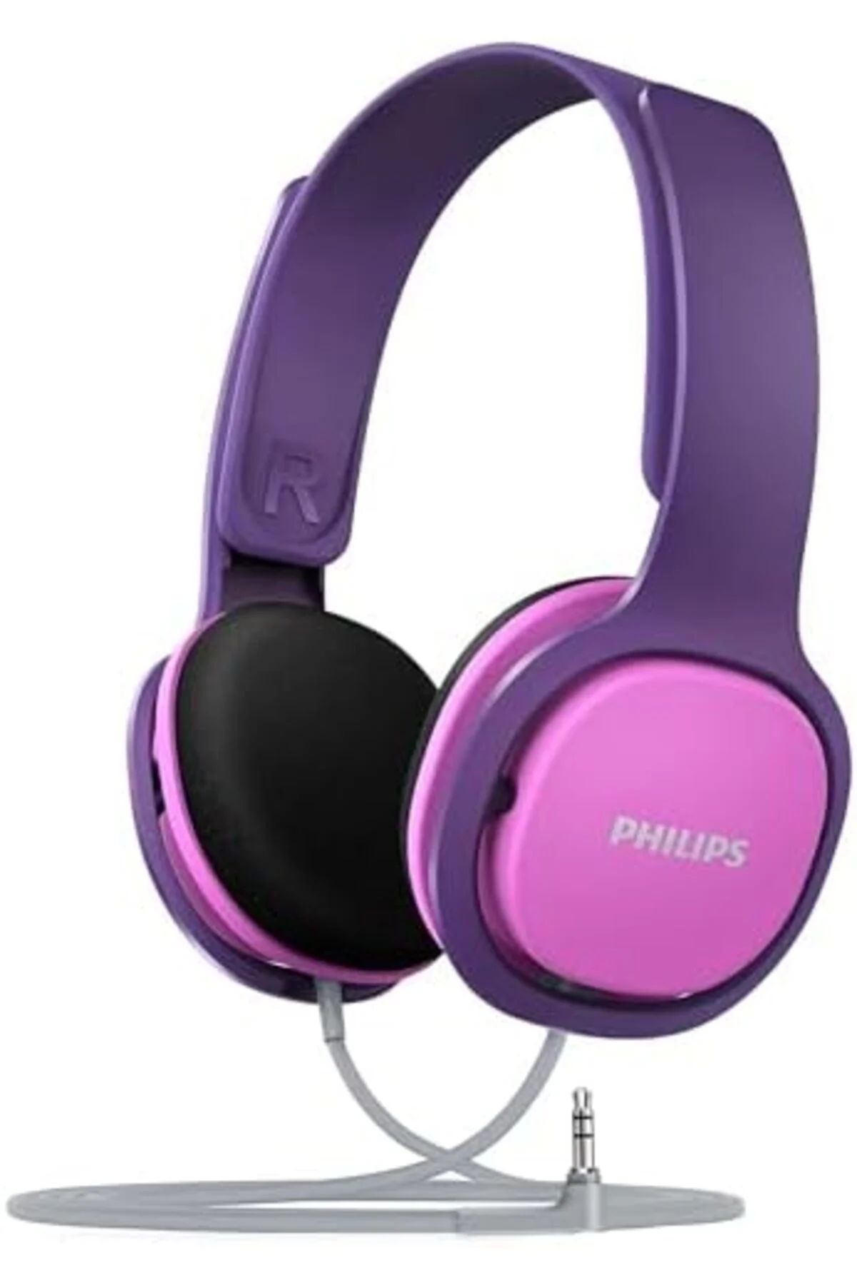 LuxShoping SHK2000 Kablolu Kulak Üstü Çocuk Kulaklığı Pembe/Mor 1