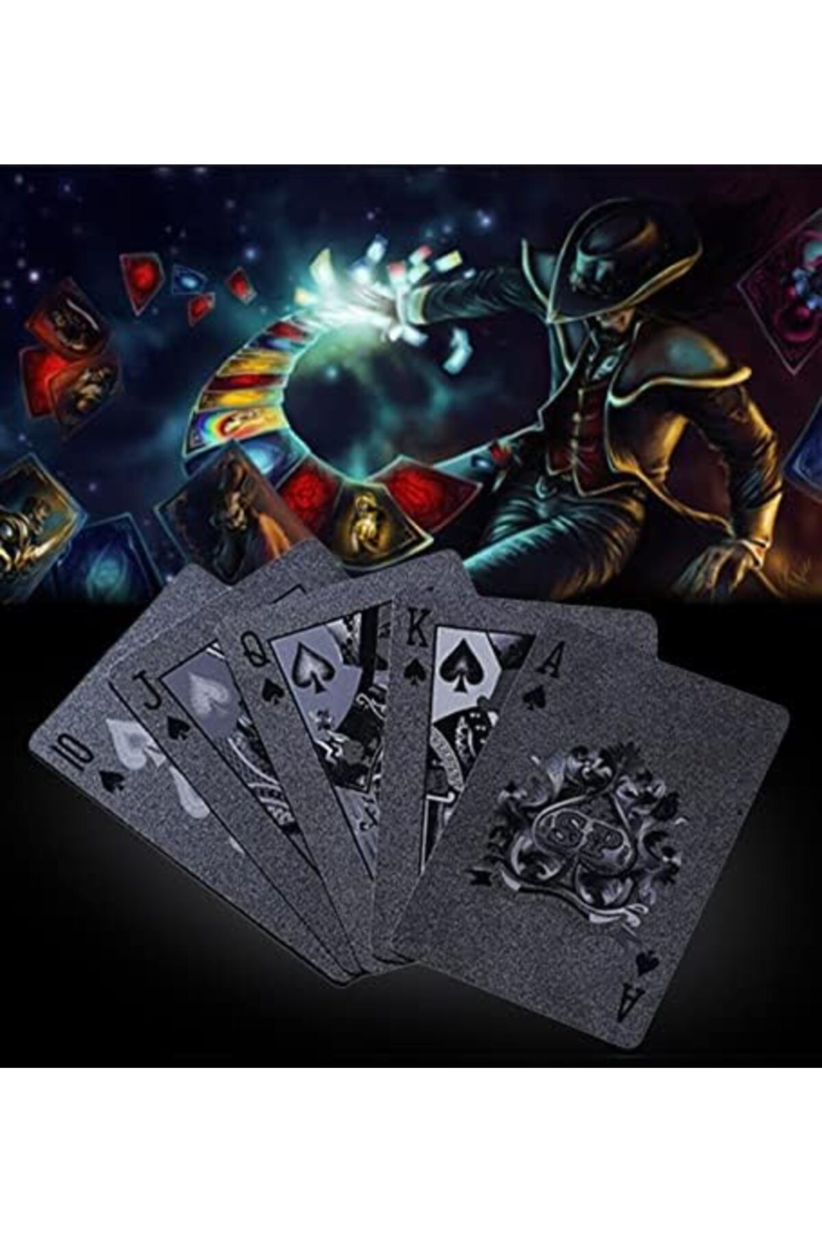 LuxShoping Siyah Kaplama İskambil Oyun Kartı 1142128