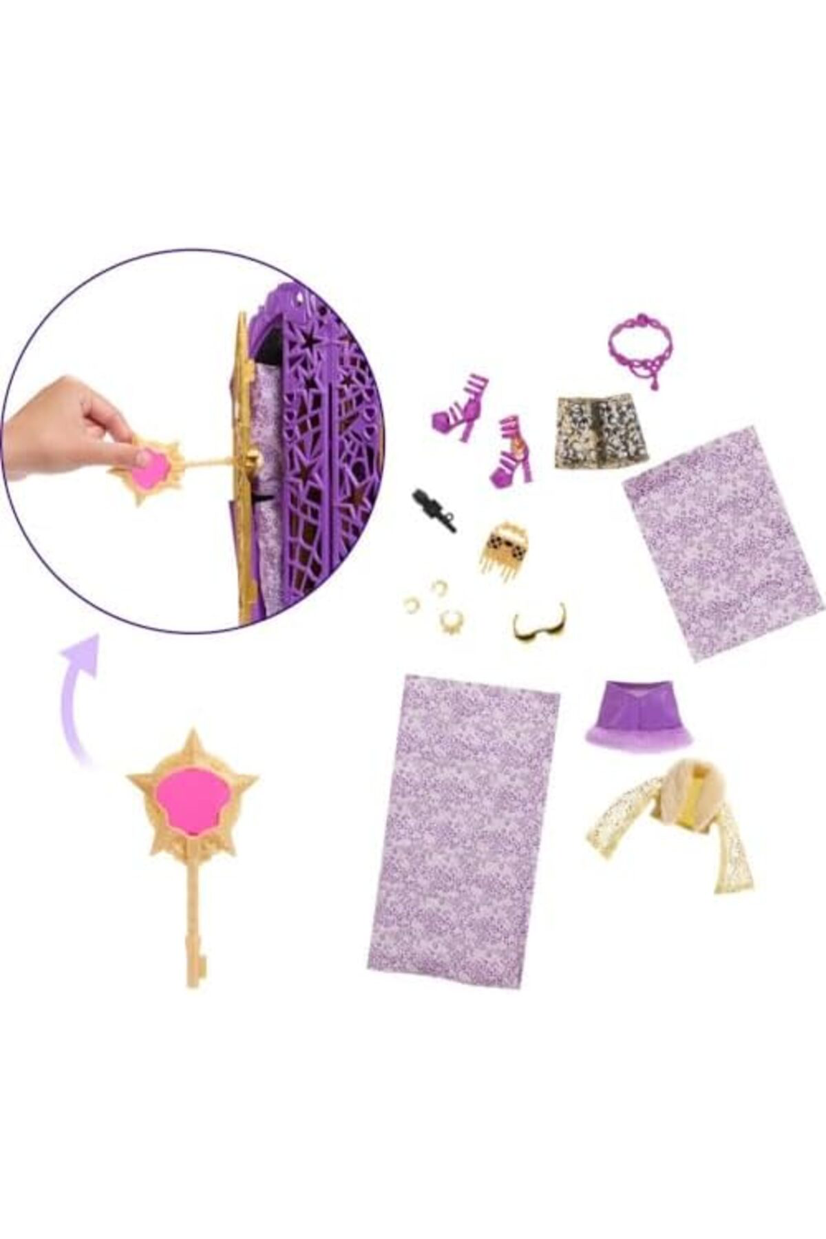 LuxShoping Skulltimate Bebek ve Aksesuar Seti, Hauntlywood Gizeml