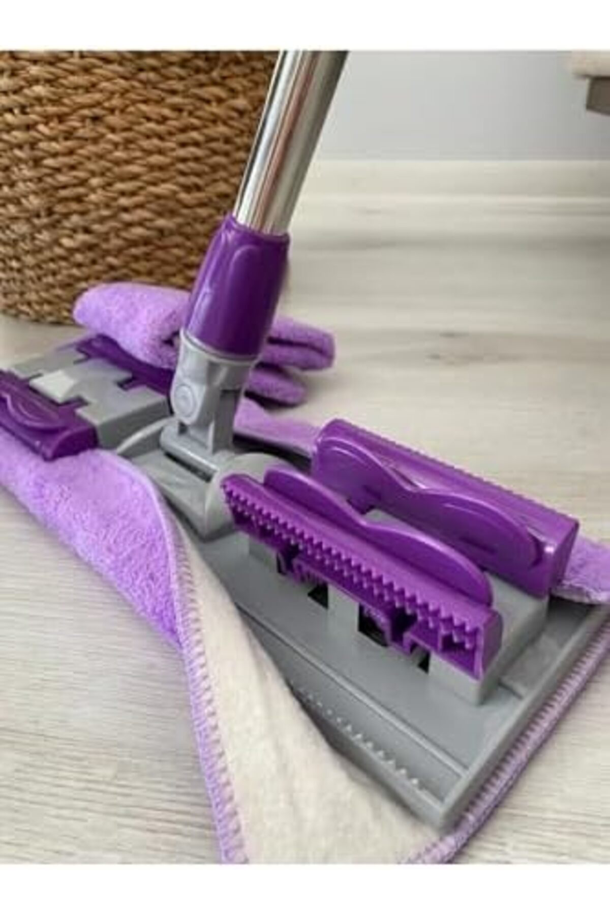 LuxShoping SNA Mandallı Mop Yedek Mikrofiber Bez Sihirli Mop Bezi