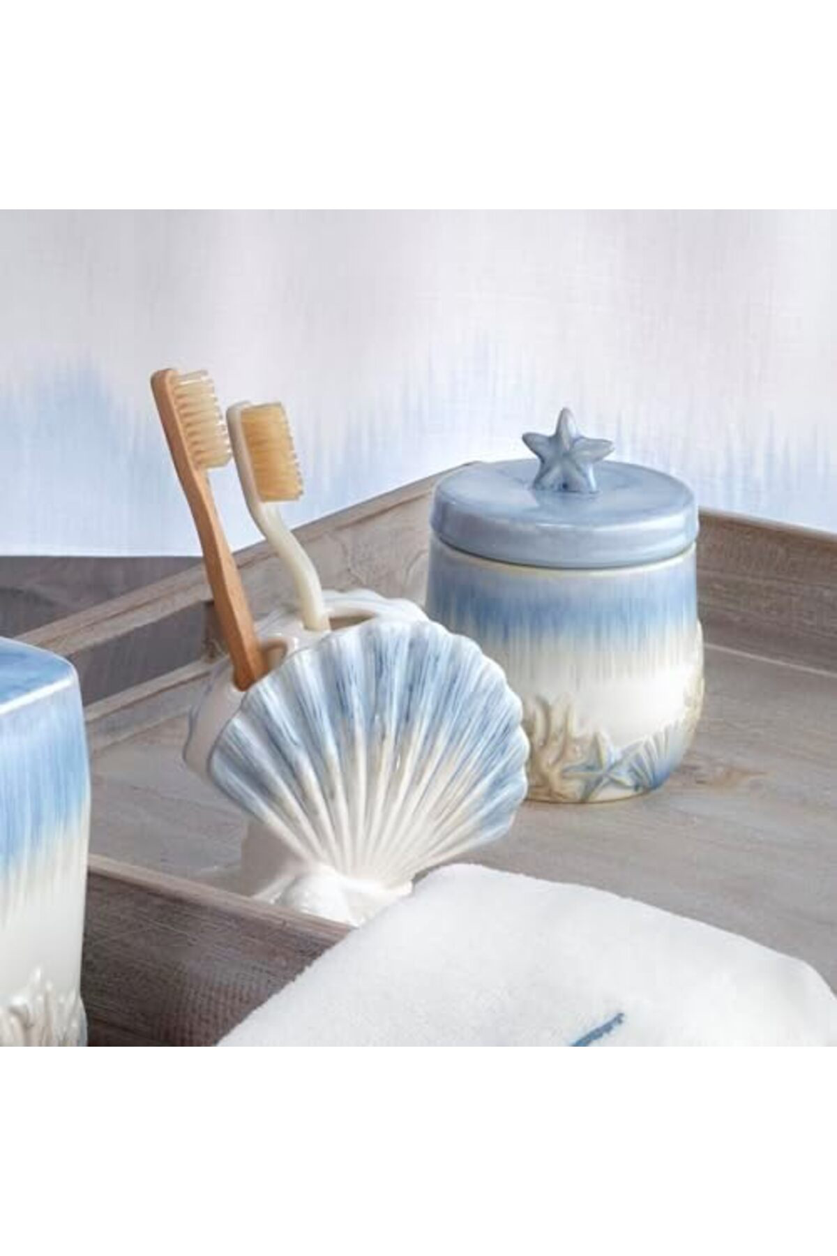 LuxShoping Soyut Coastal diş fırçası tutucu, çok renkli 1142128