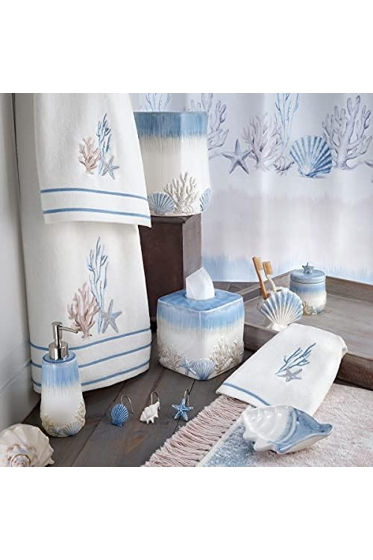 LuxShoping Soyut Coastal diş fırçası tutucu, çok renkli 1142128