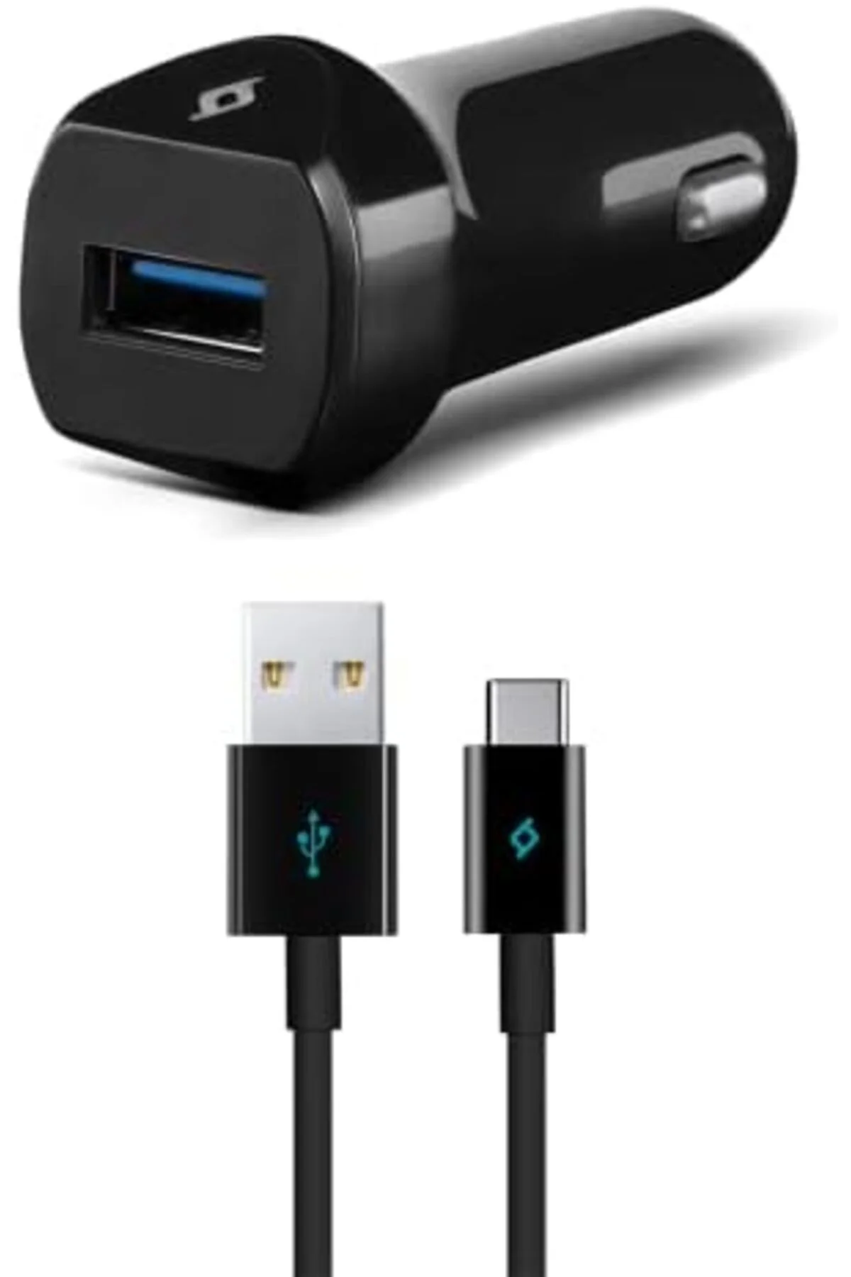 LuxShoping SpeedCharger QC 3.0 Type-C 120cm Kablolu Araç Şarj Ale