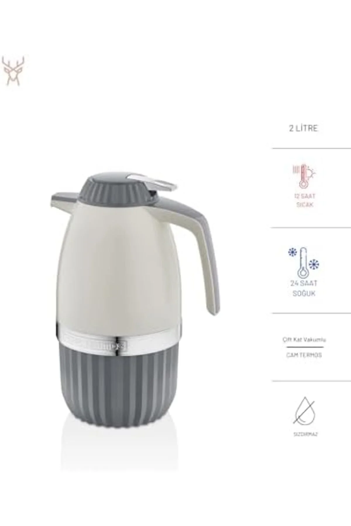 LuxShoping Star Termos Serisi 2 Litre Cam Termos 1142128