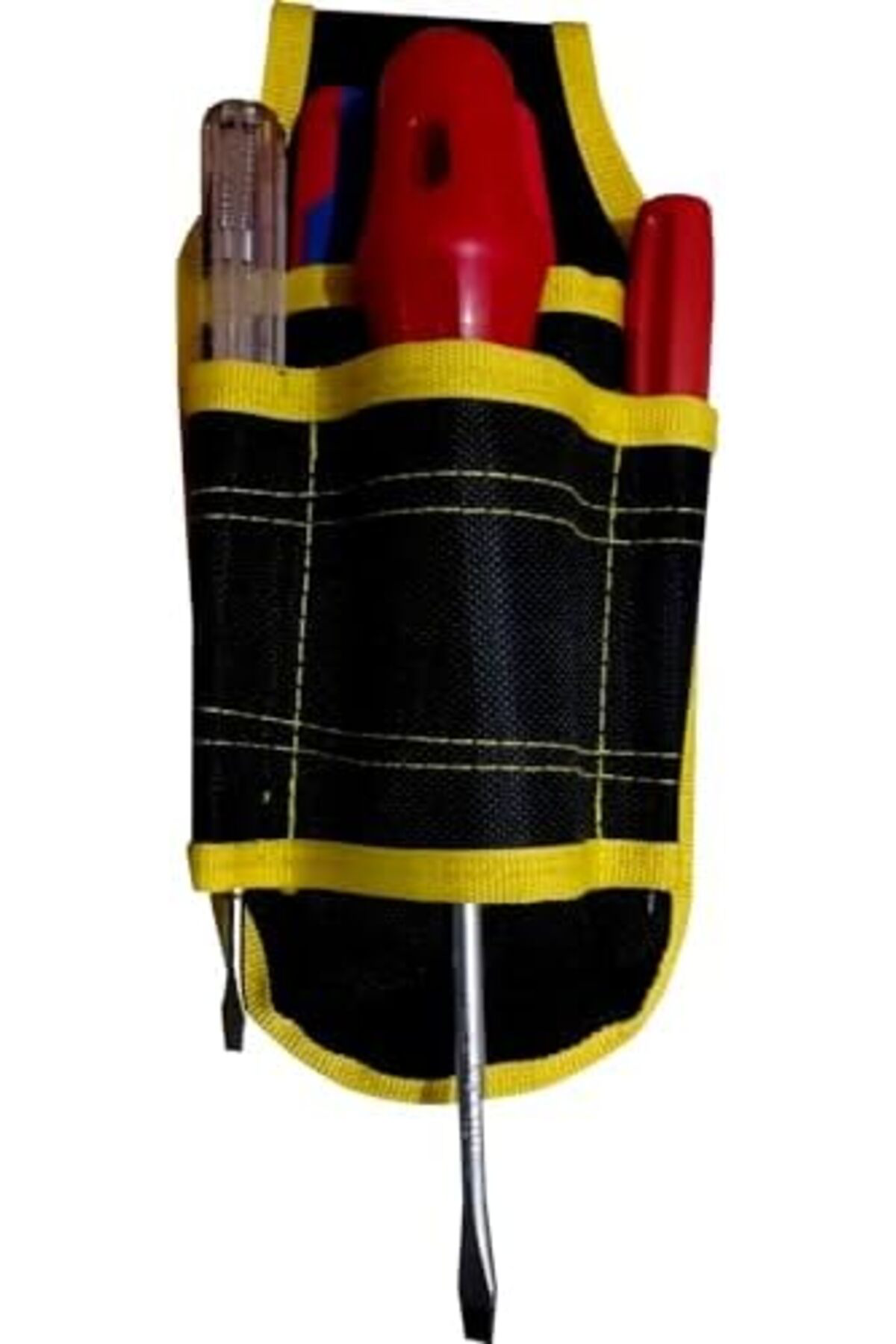 LuxShoping Stil Elektrikçi Alet Edevat Çantası 4 Bölmeli (Siyah) 