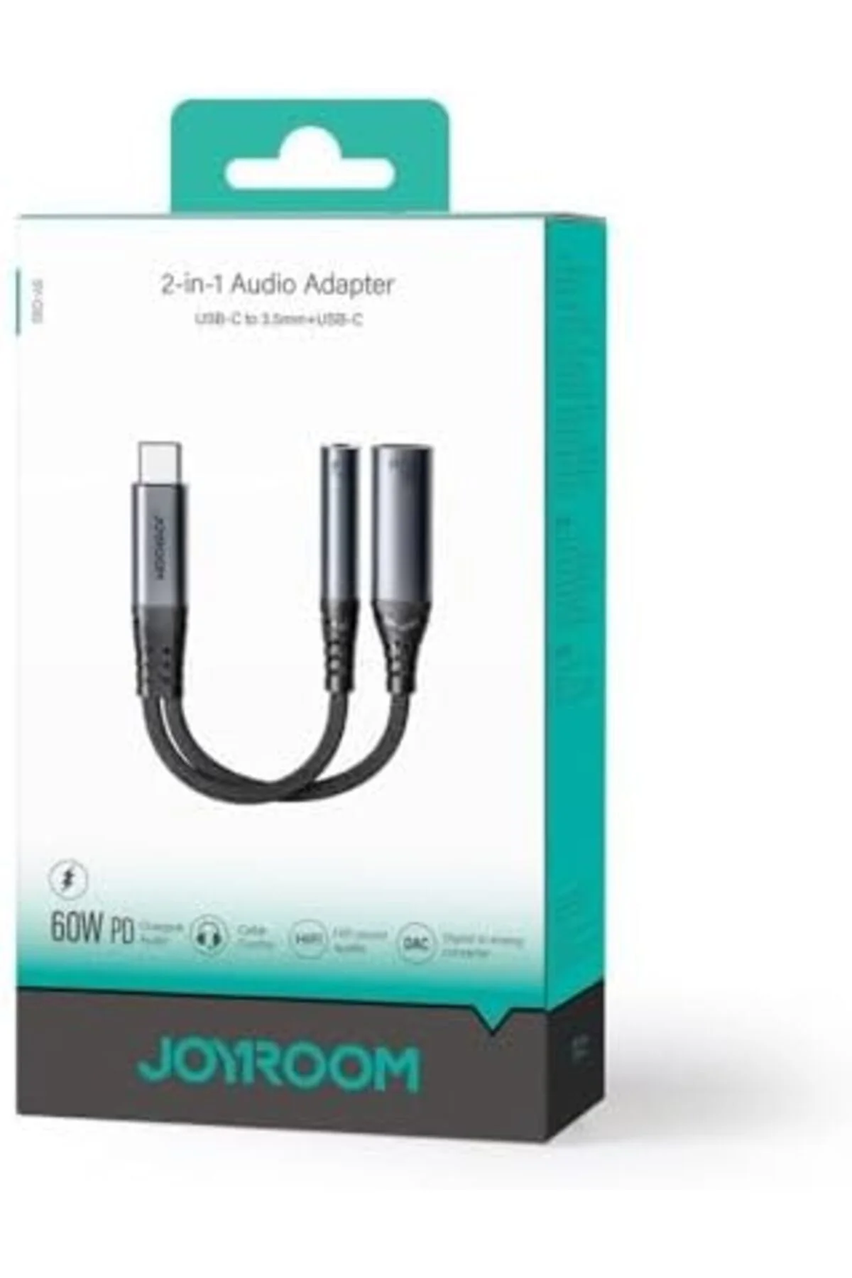 LuxShoping SY-C02 Audio-Transfer Serisi 2'si 1 Arada Ses Adaptörü