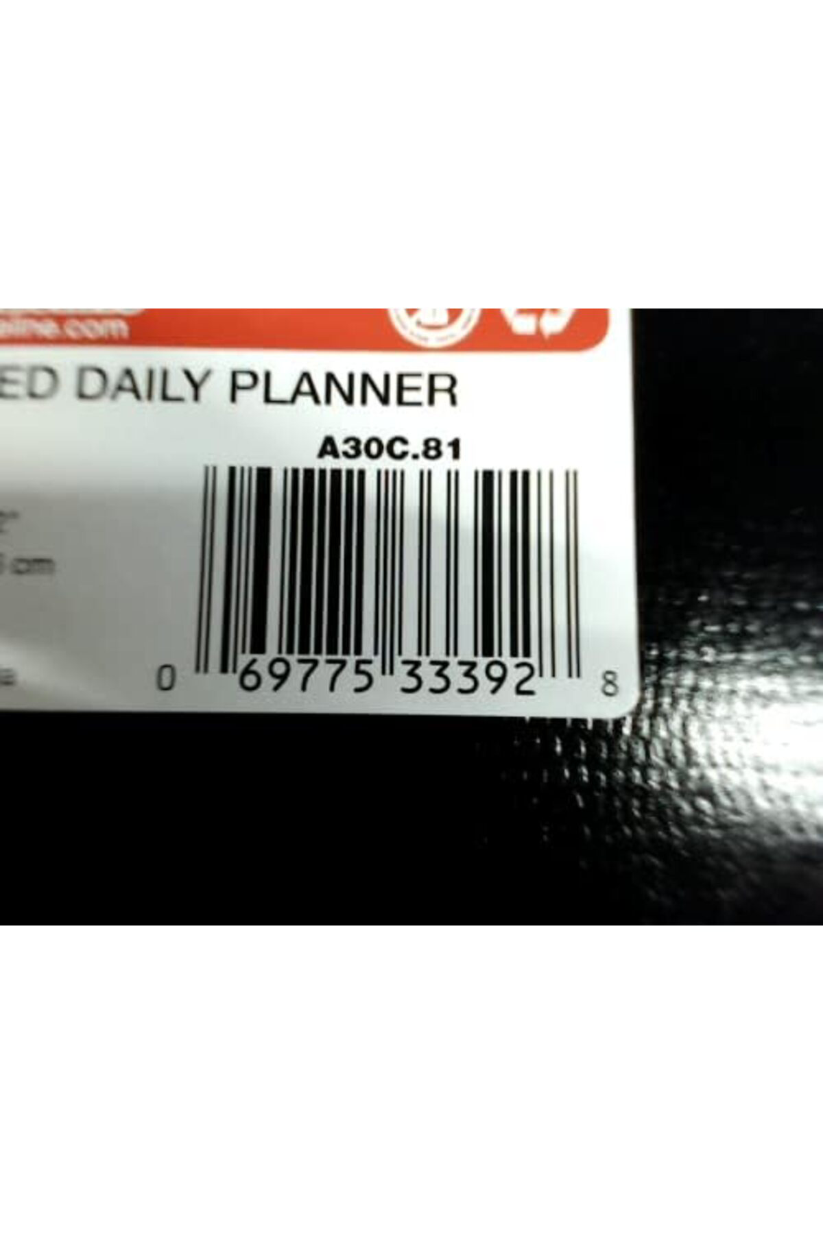 LuxShoping Tarihsiz Günlük Planlayıcı, Siyah, 200 Sayfa, 27,9 x 2