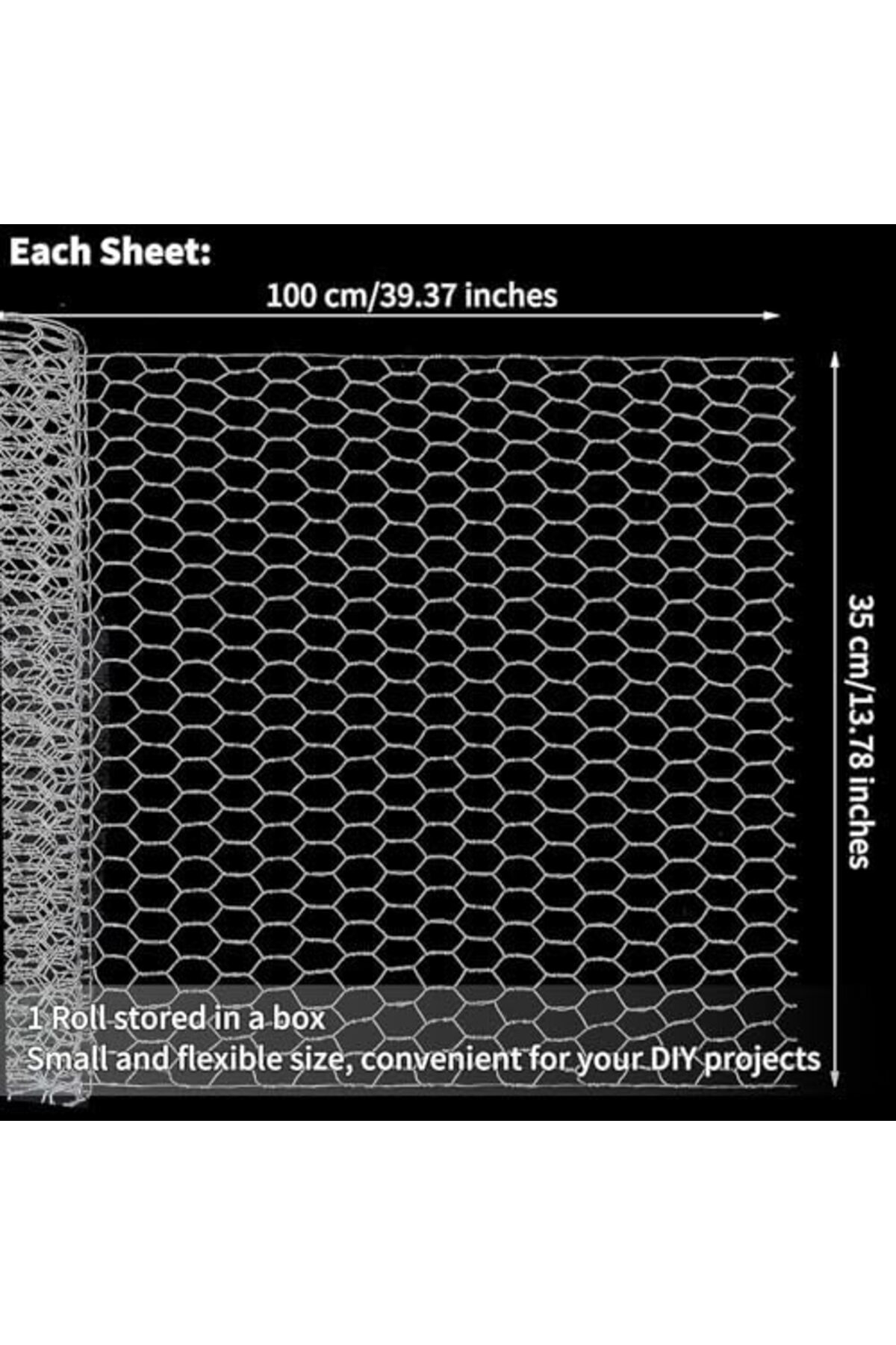 LuxShoping Tavuk Teli, Altıgen Tel Ağ, Dış Mekan Pas Önleyici Gal