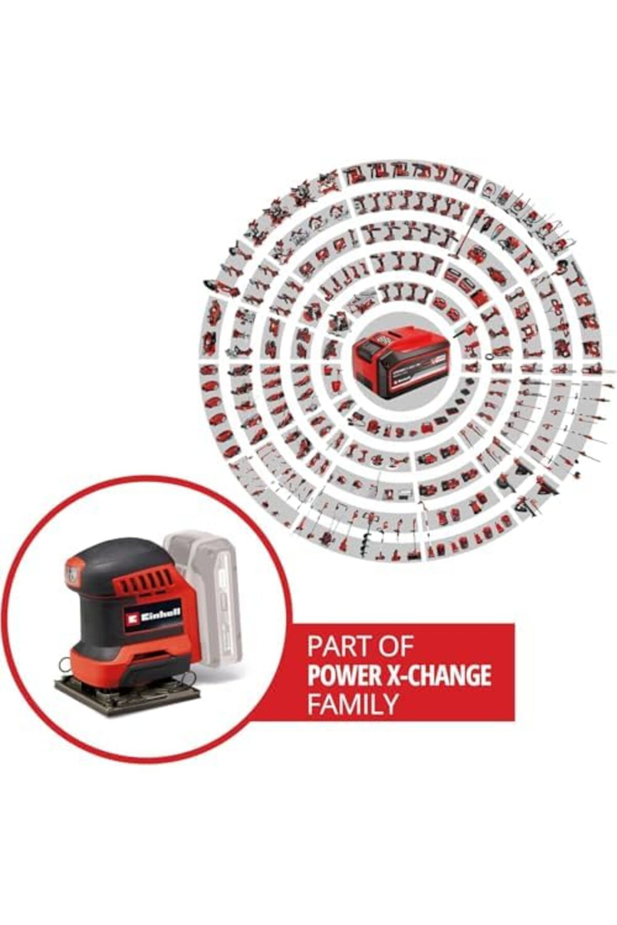 LuxShoping TE-OS 18/113 Li - Solo, Akülü Avuç içi Zımpara - 44607