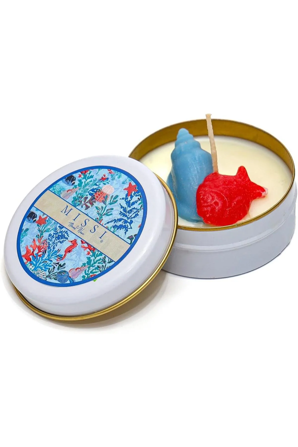 LuxShoping Temalı Ocean Wawe Kokulu Vegan Teneke Mum 1142128