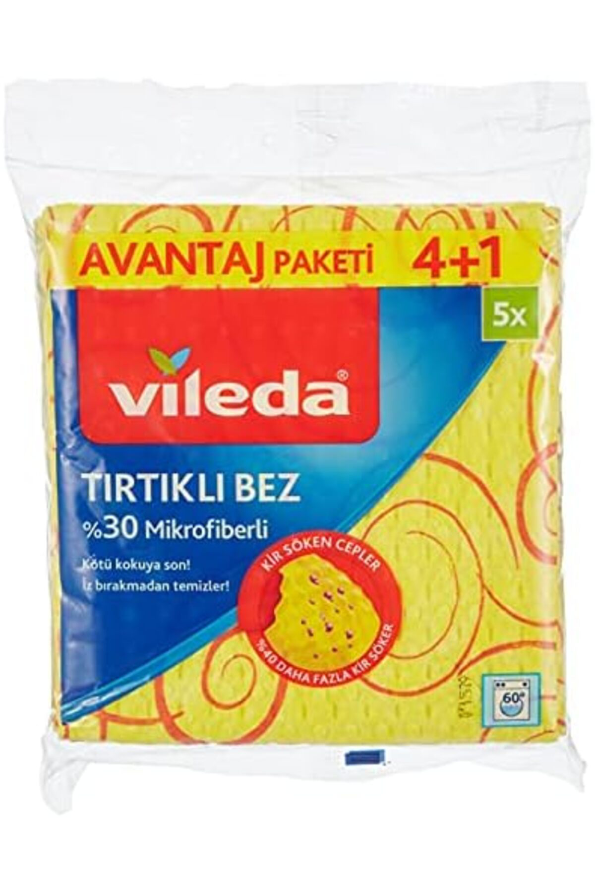 LuxShoping Temizlik Bezi, Novolon, Kir söken cepler, 4+1'li Avant