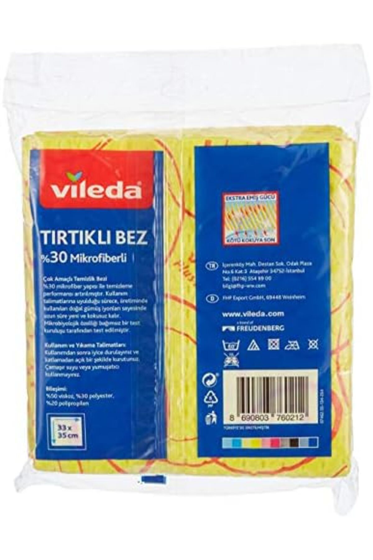LuxShoping Temizlik Bezi, Novolon, Kir söken cepler, 4+1'li Avant