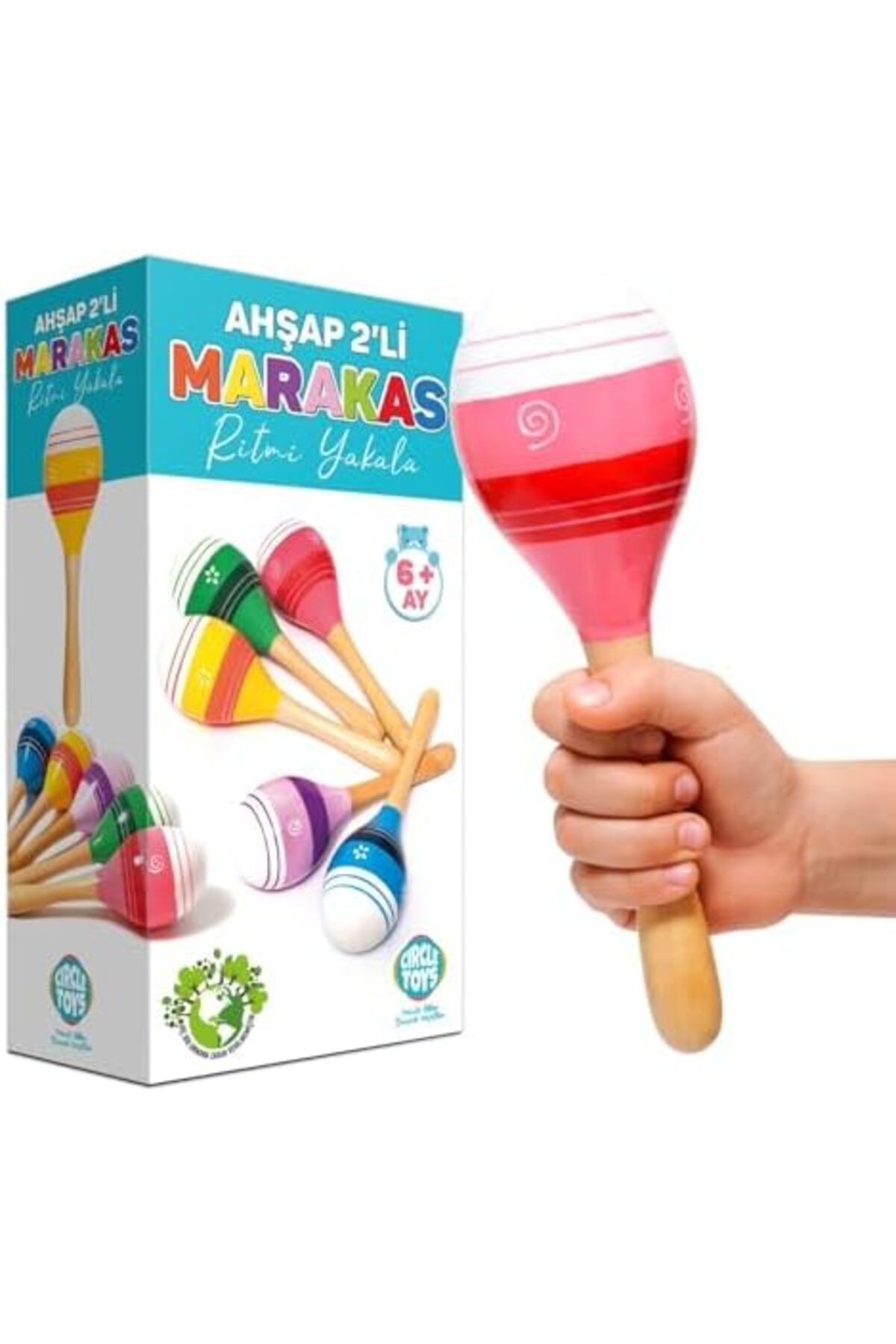 LuxShoping Toys Ahşap Marakas 2'li 1142128