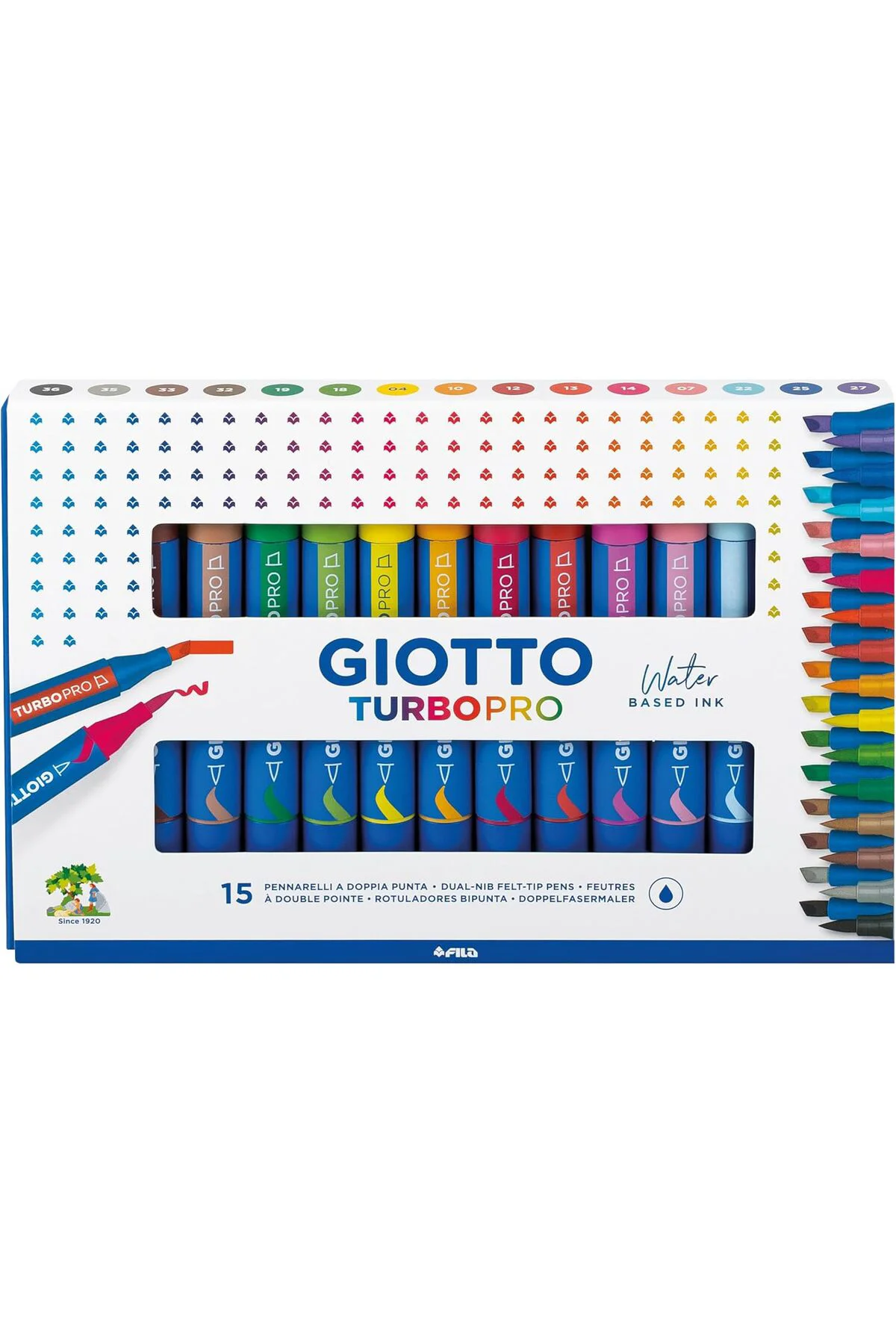 LuxShoping Turbo Pro markör, çift uçlu, yuvarlak şekilli, farklı 