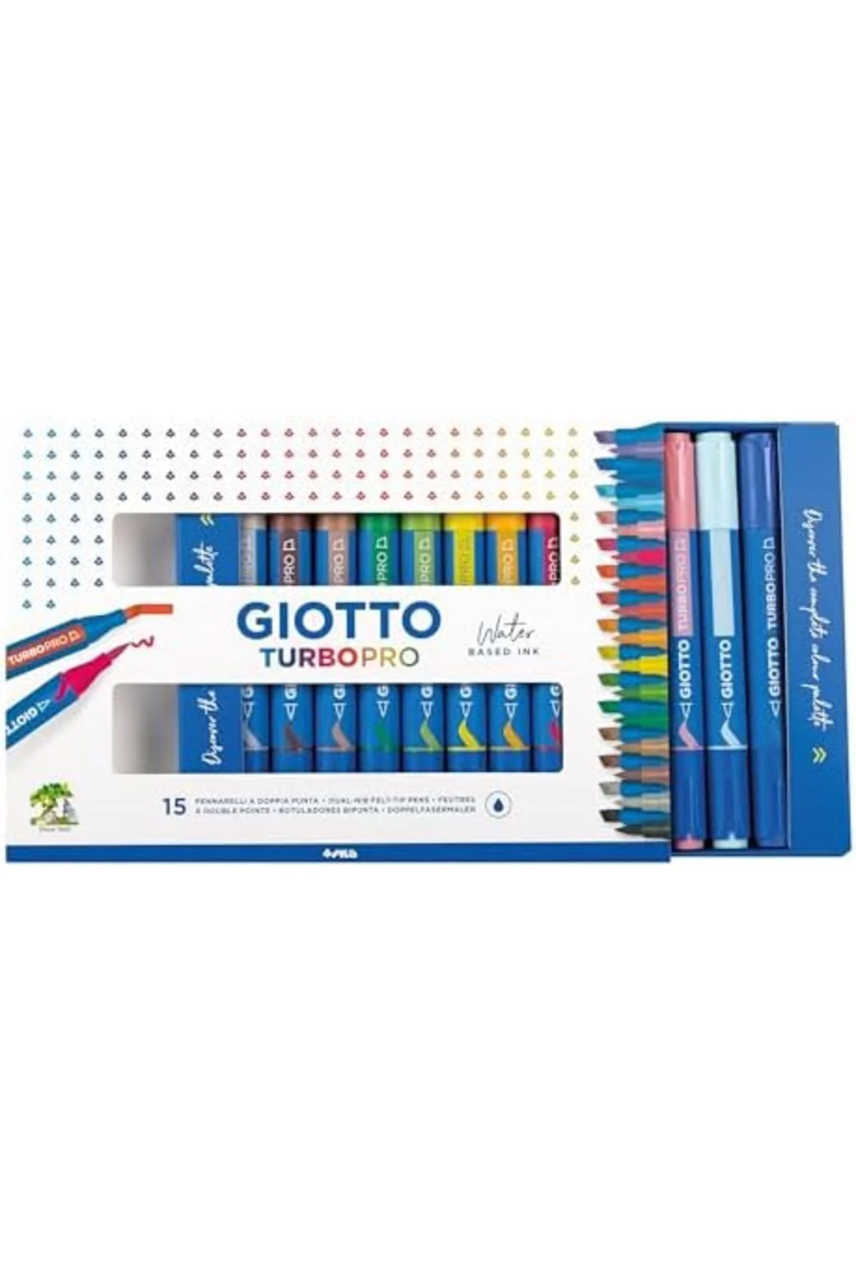 LuxShoping Turbo Pro markör, çift uçlu, yuvarlak şekilli, farklı 