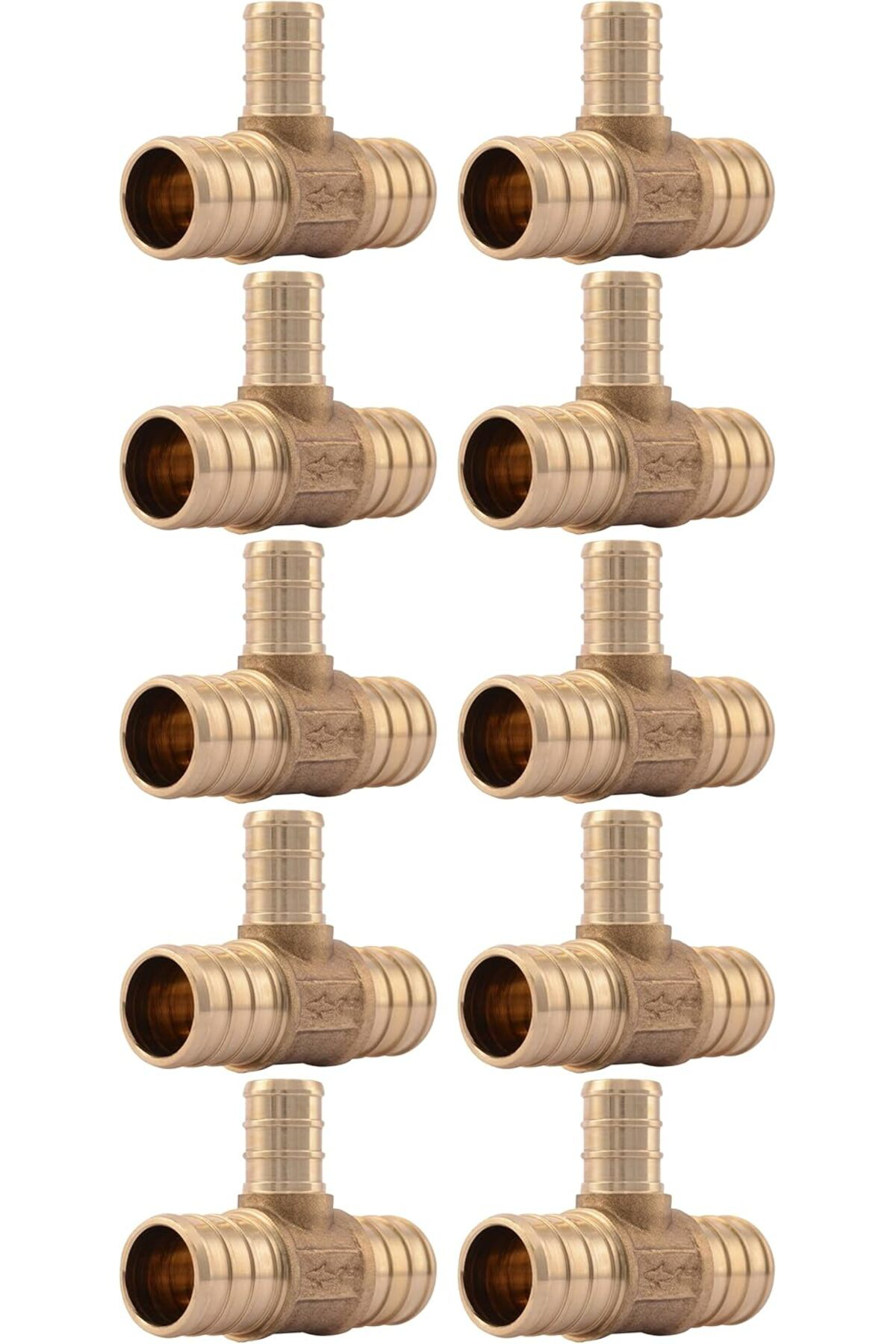 LuxShoping UC412LFA10 3/10,2 cm x 3/10,2 cm x 1/5,1 cm pirinç PEX
