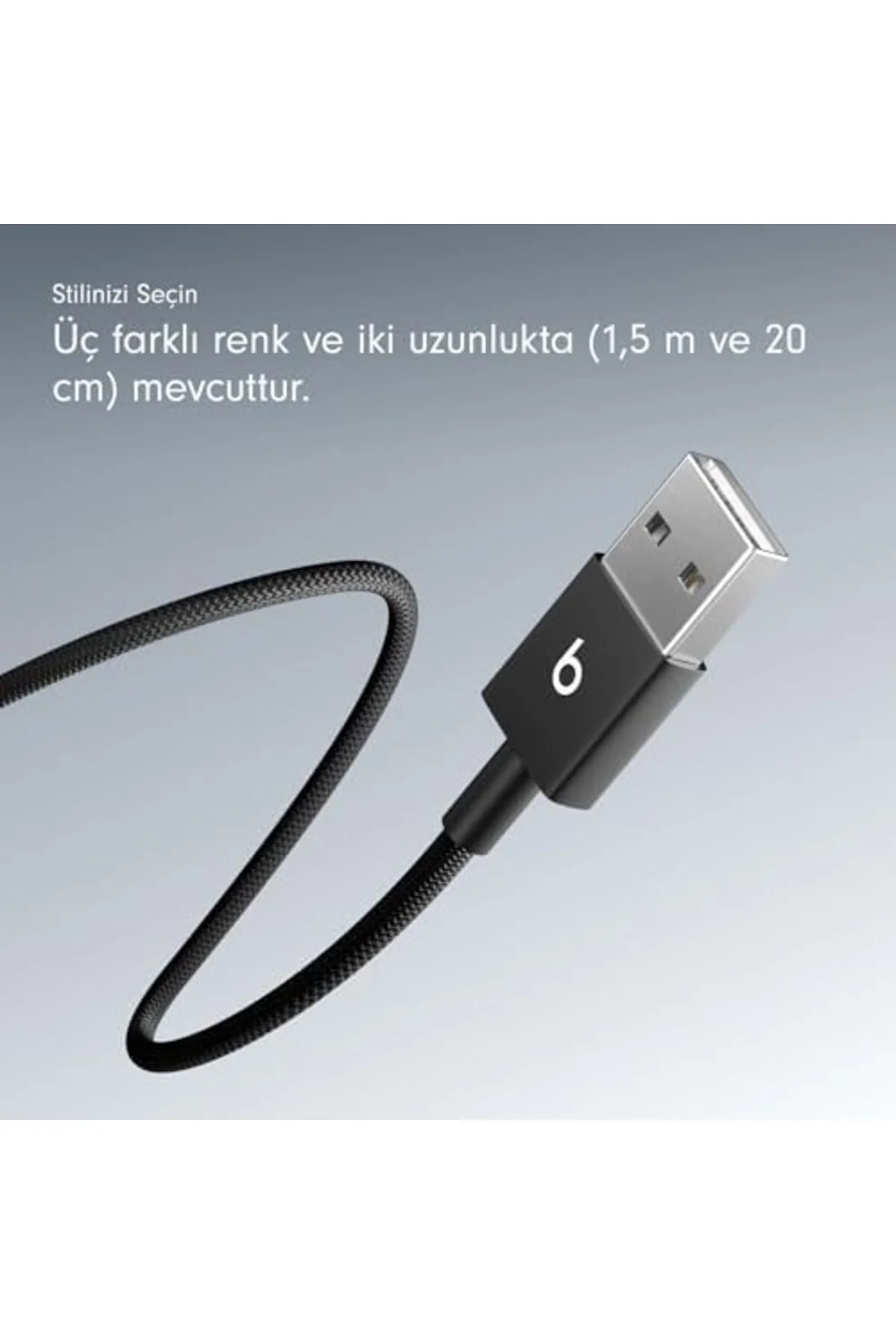 LuxShoping USB-A'dan USB-C'ye Örgülü Kablo, Hızlı Şarj, Dayanıklı