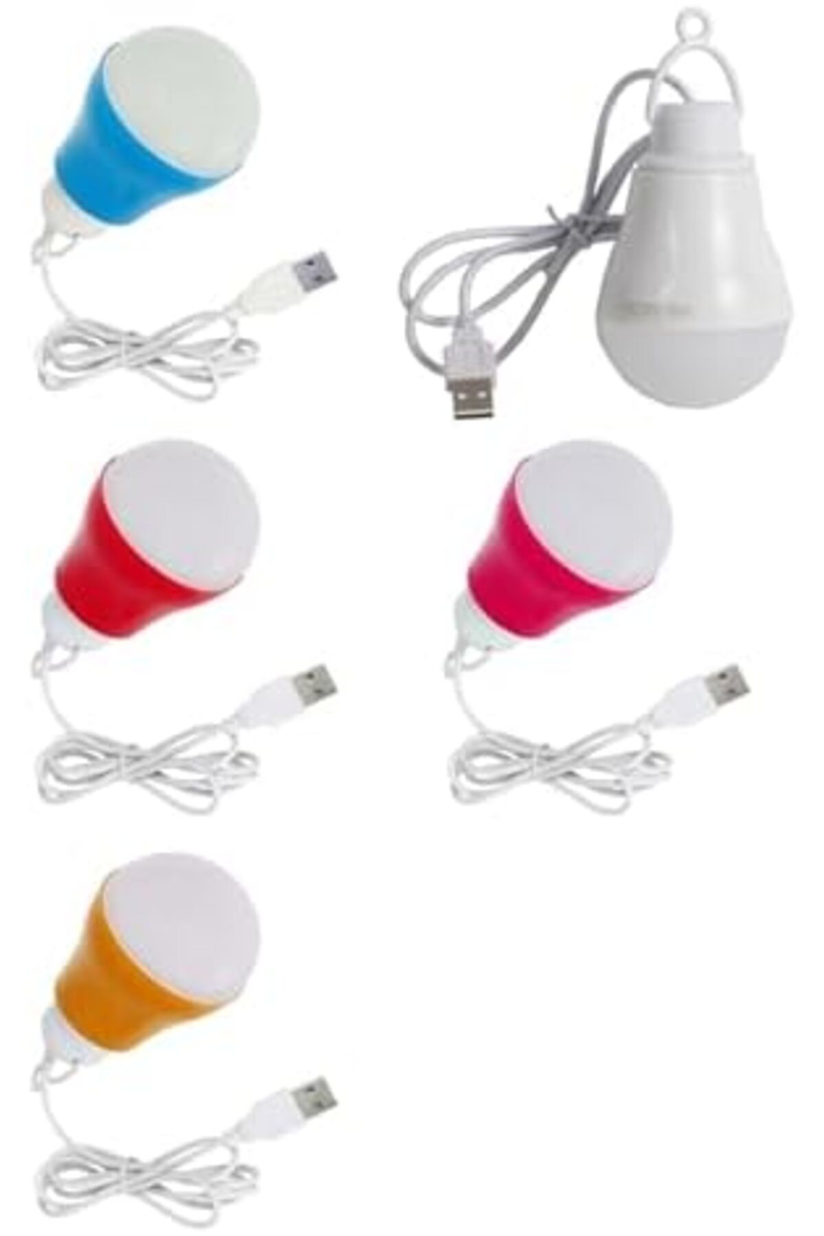 LuxShoping Usb Kablolu 1 Metre 6-5 Volt Dat At Ampulü - Güneş Ene